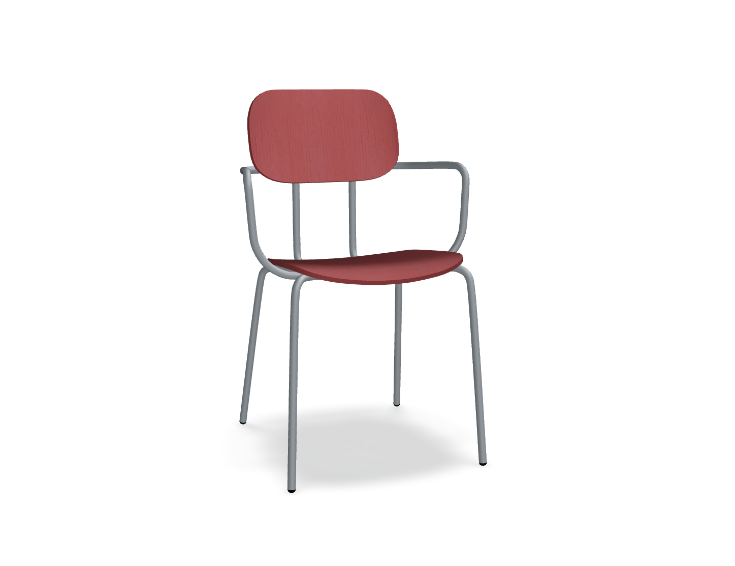 Krzesło NEW SCHOOL ciemnoszara podstawa – .mdd