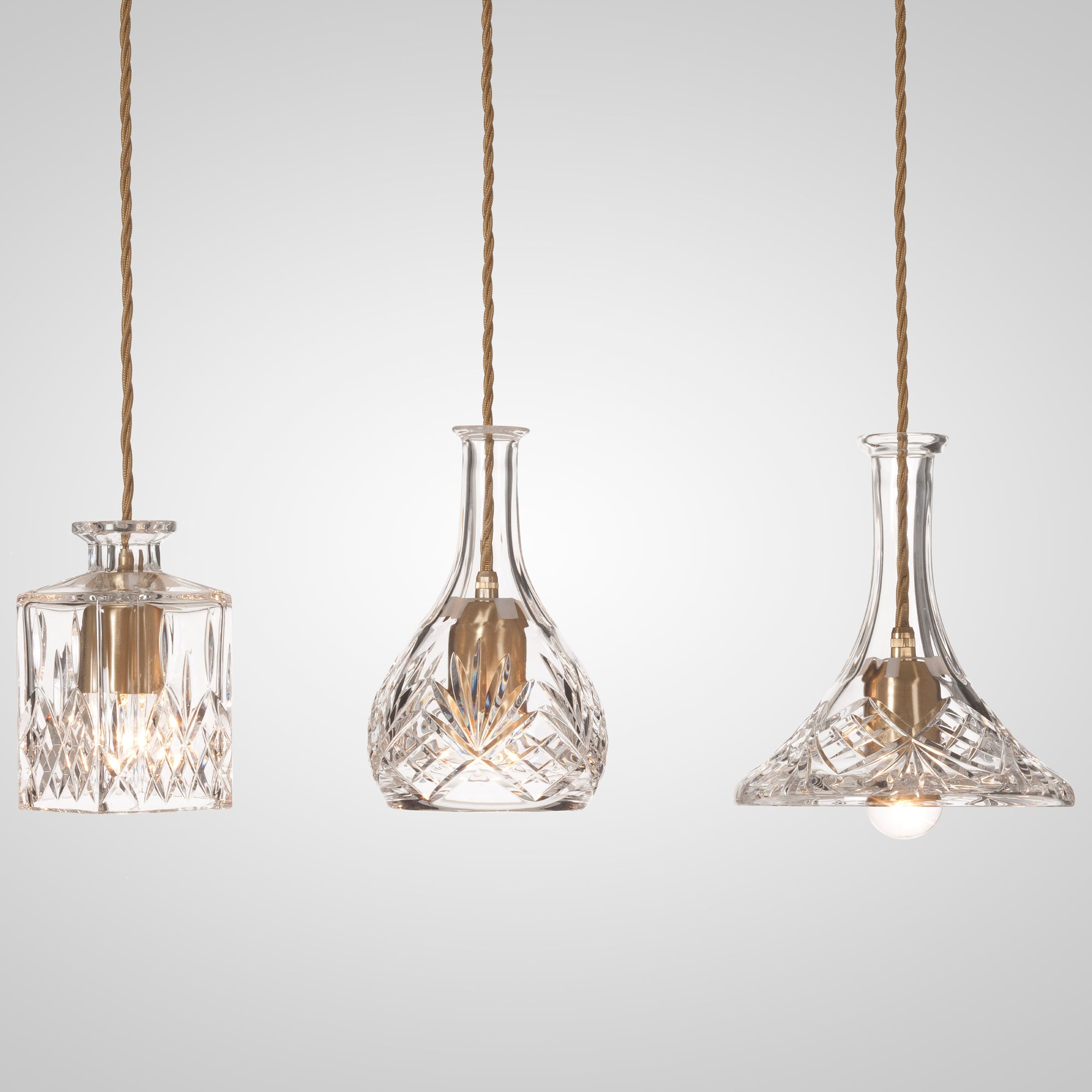 BELL DECANTERLIGHT Pendant Lamp in Crystal Glass