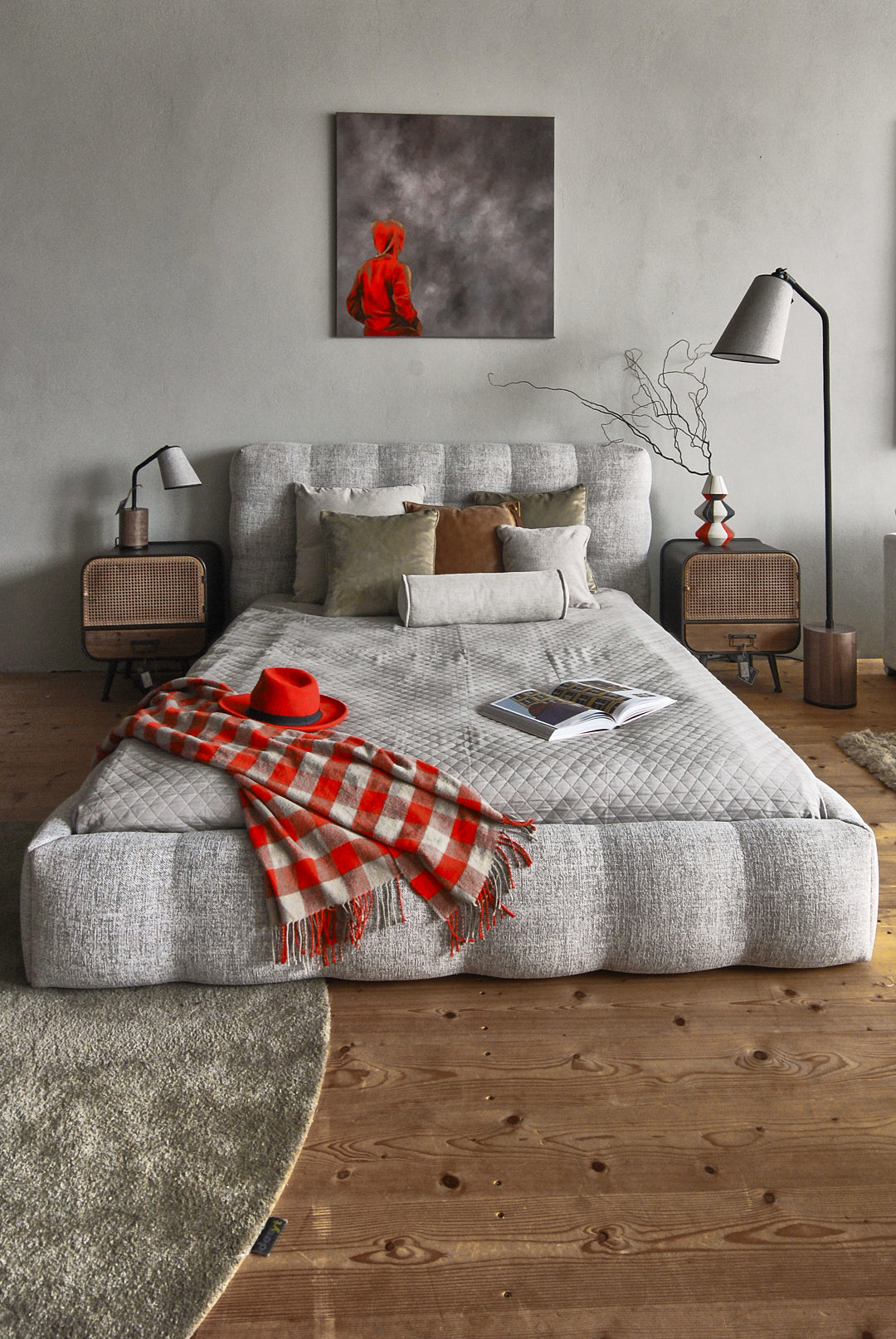 Upholstered bed MICHELLE customizable
