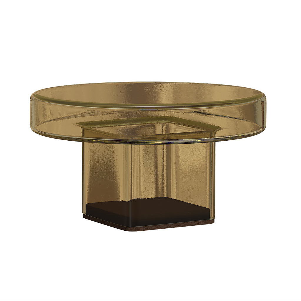 NAKED Coffee Table Amber Glass