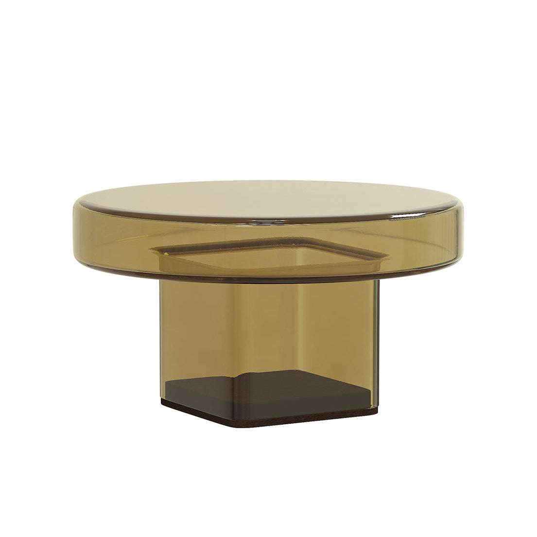 NAKED Coffee Table Amber Glass