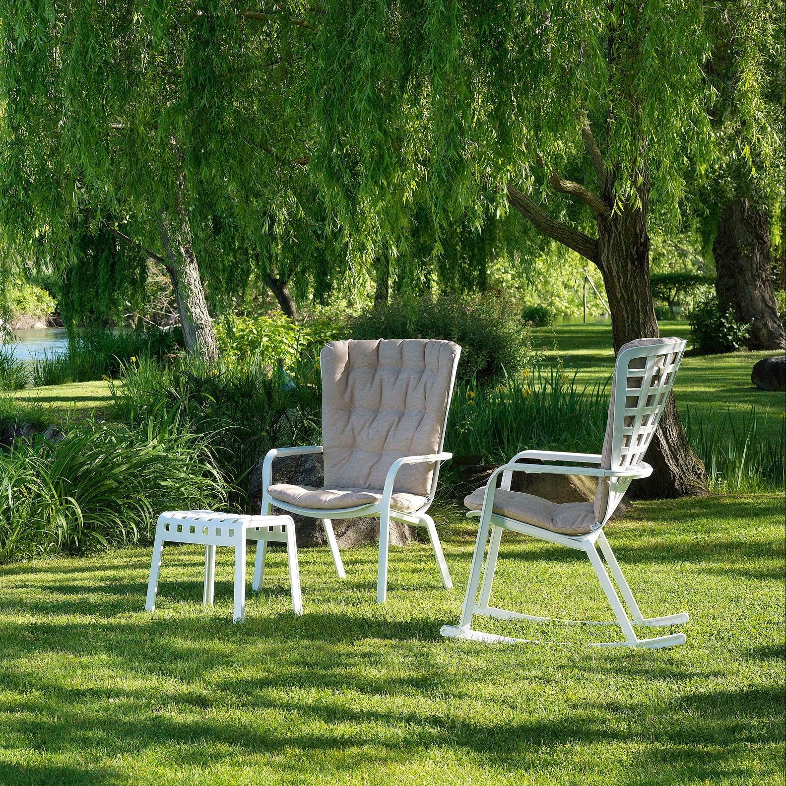 Outdoor Footrest POGGIO anthracite