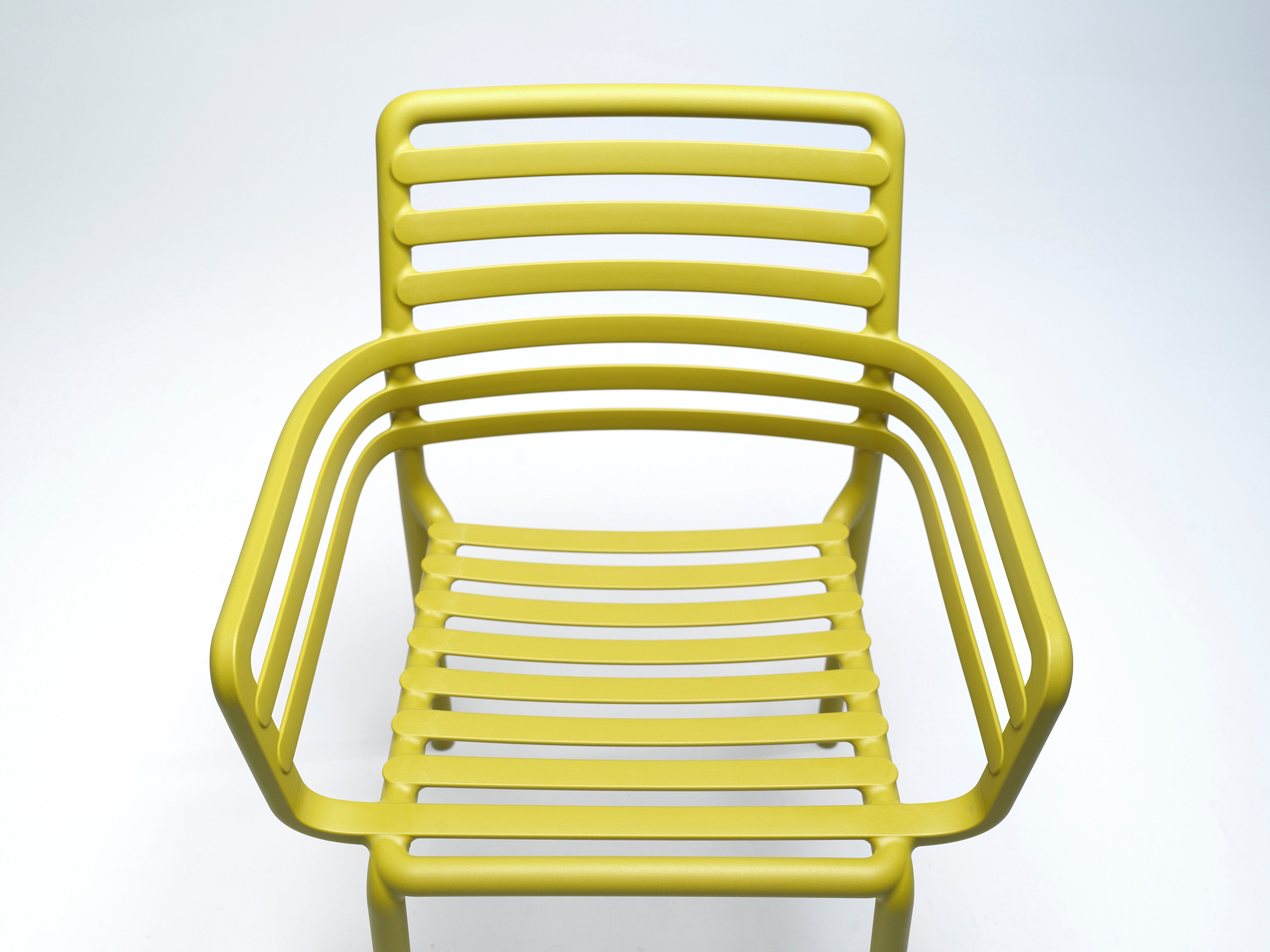 Outdoor chair with armrests DOGA agave