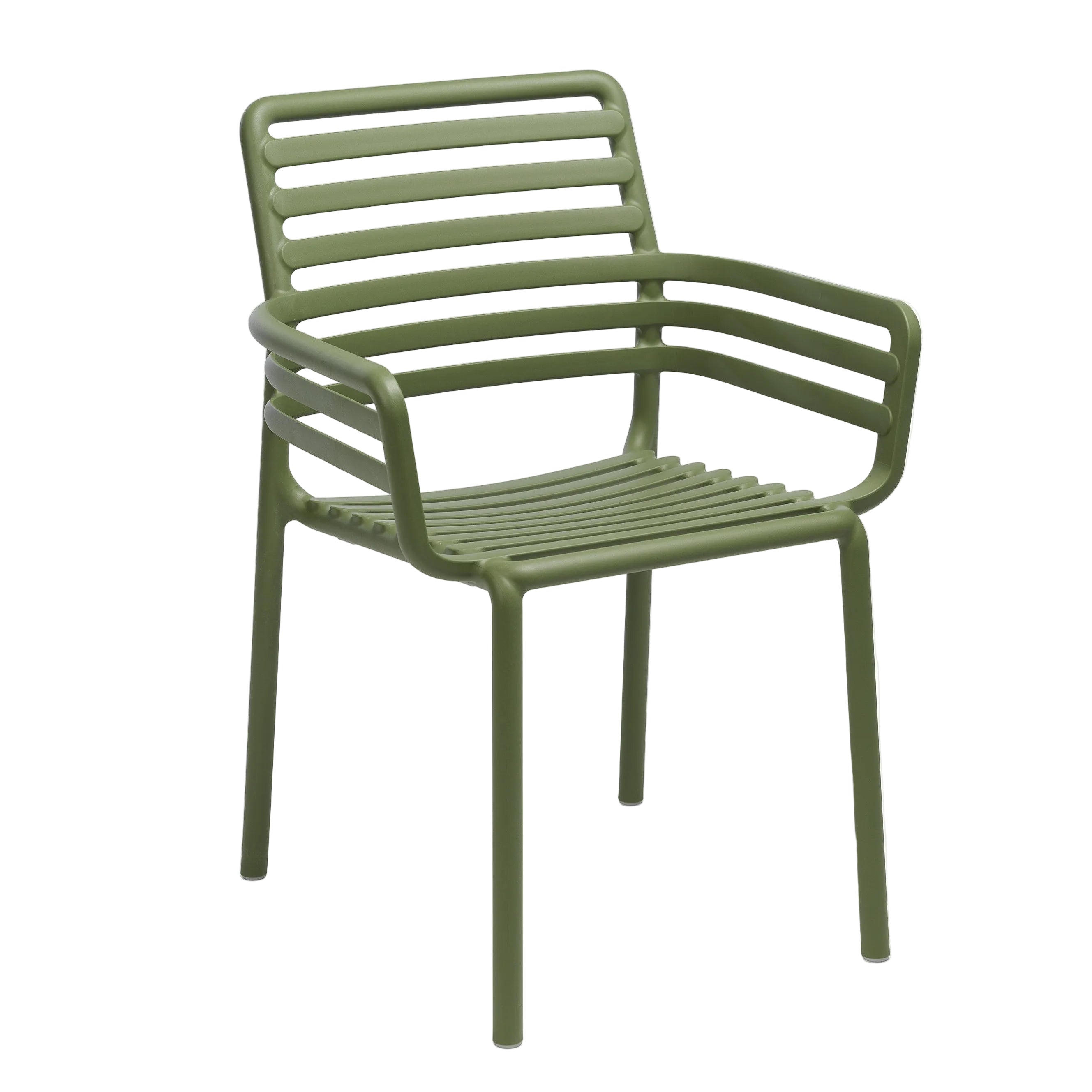 Outdoor chair with armrests DOGA agave