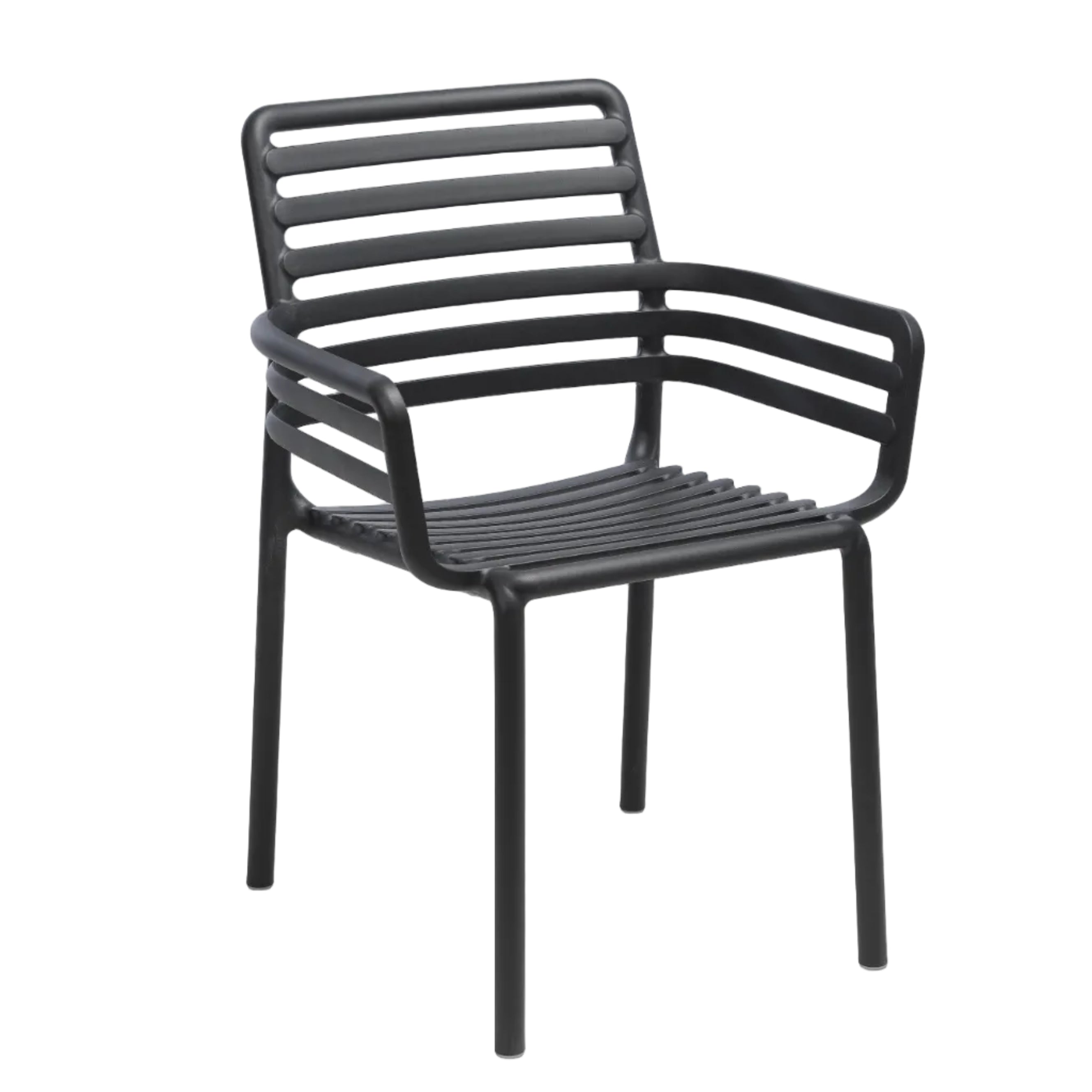 Outdoor chair with armrests DOGA anthracite