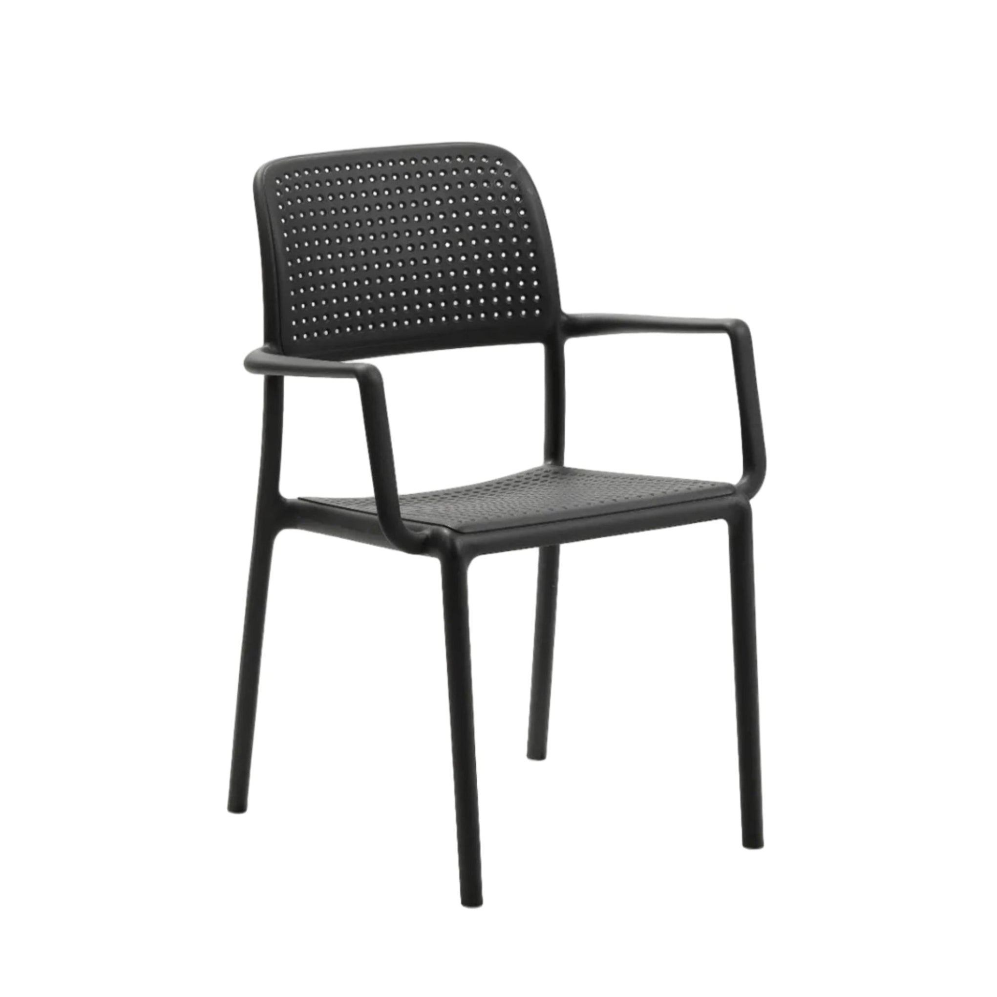 Outdoor chair with armrests BORA anthracite