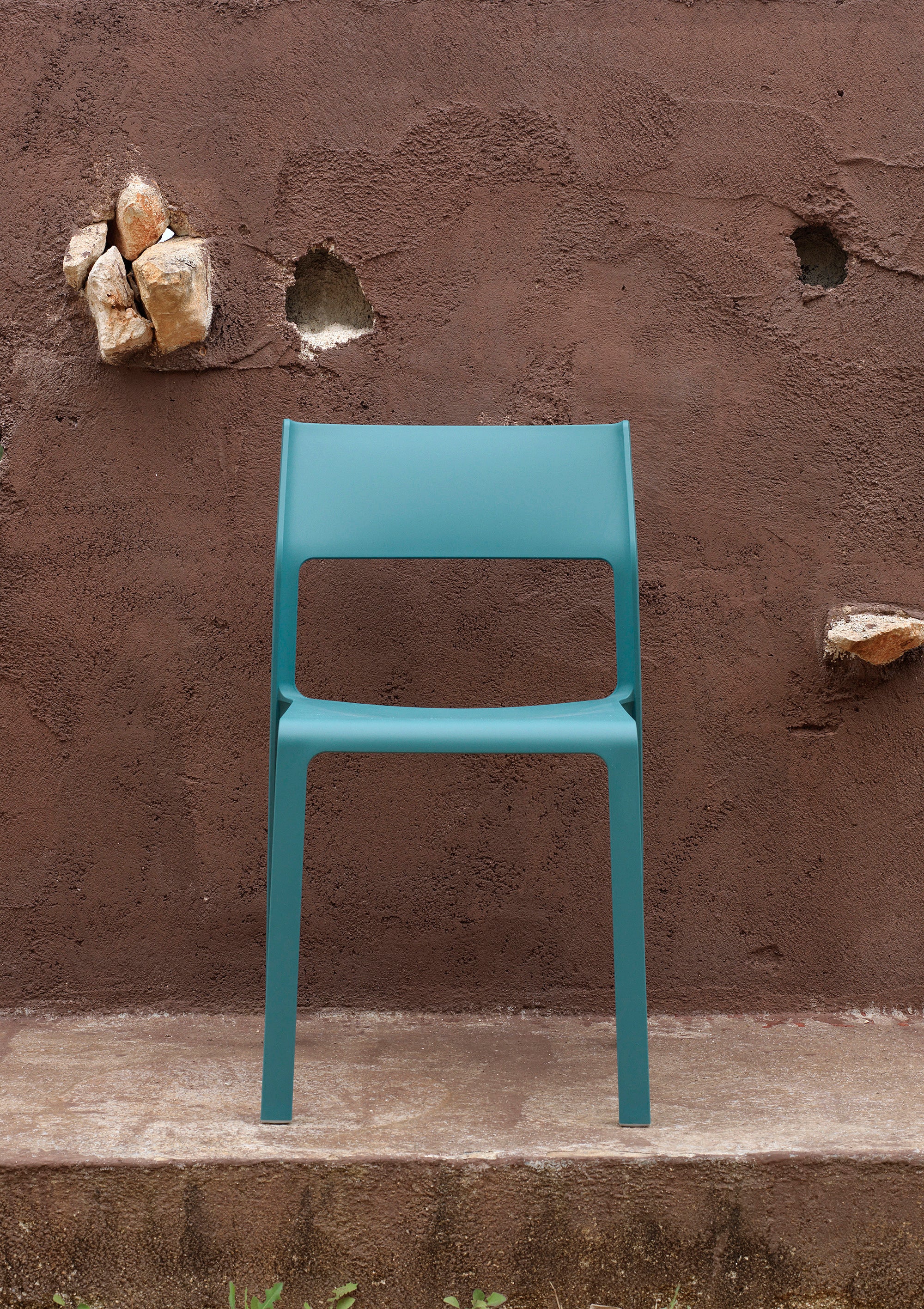 Outdoor Chair TRILL in Blue Green