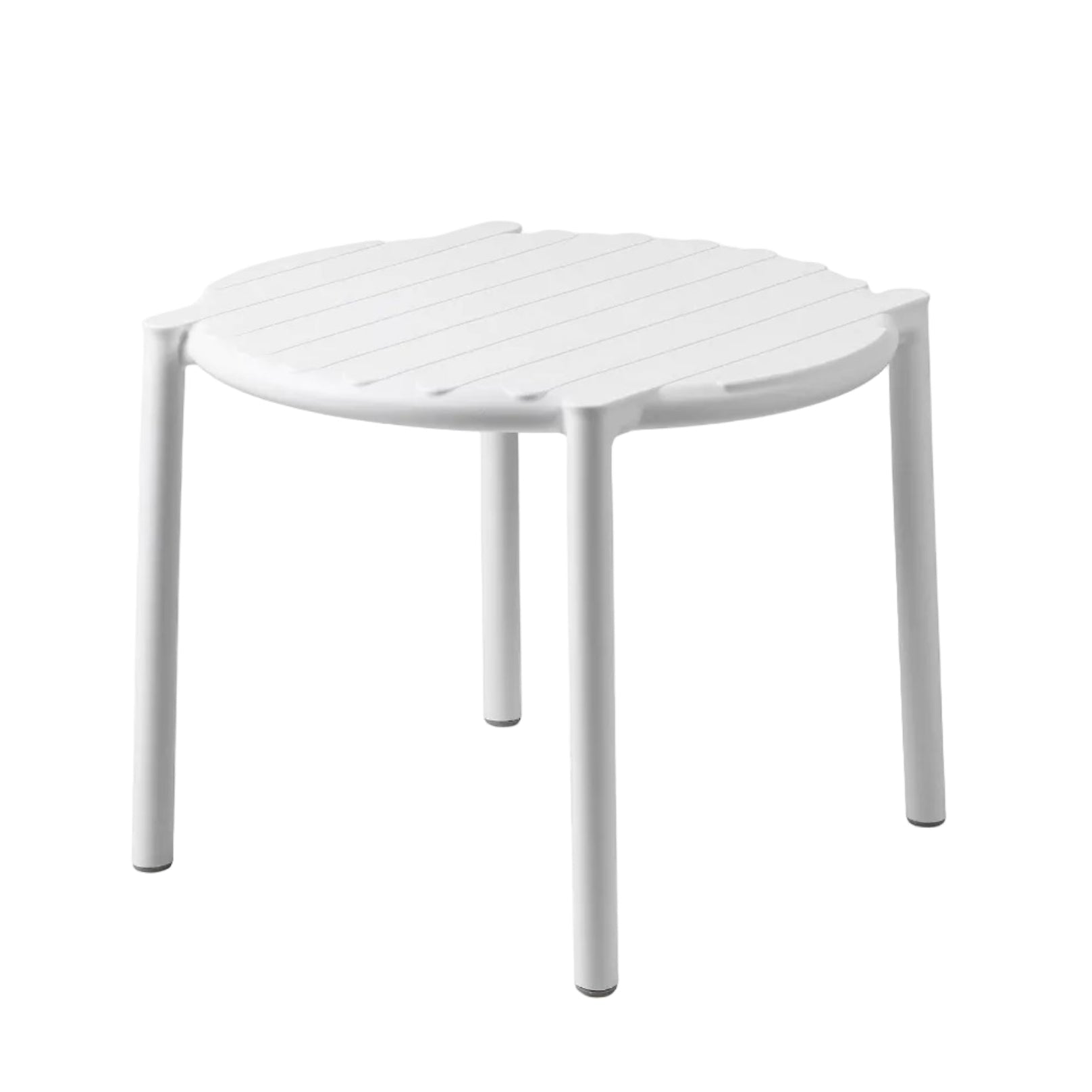 Round Outdoor Side Table DOGA White