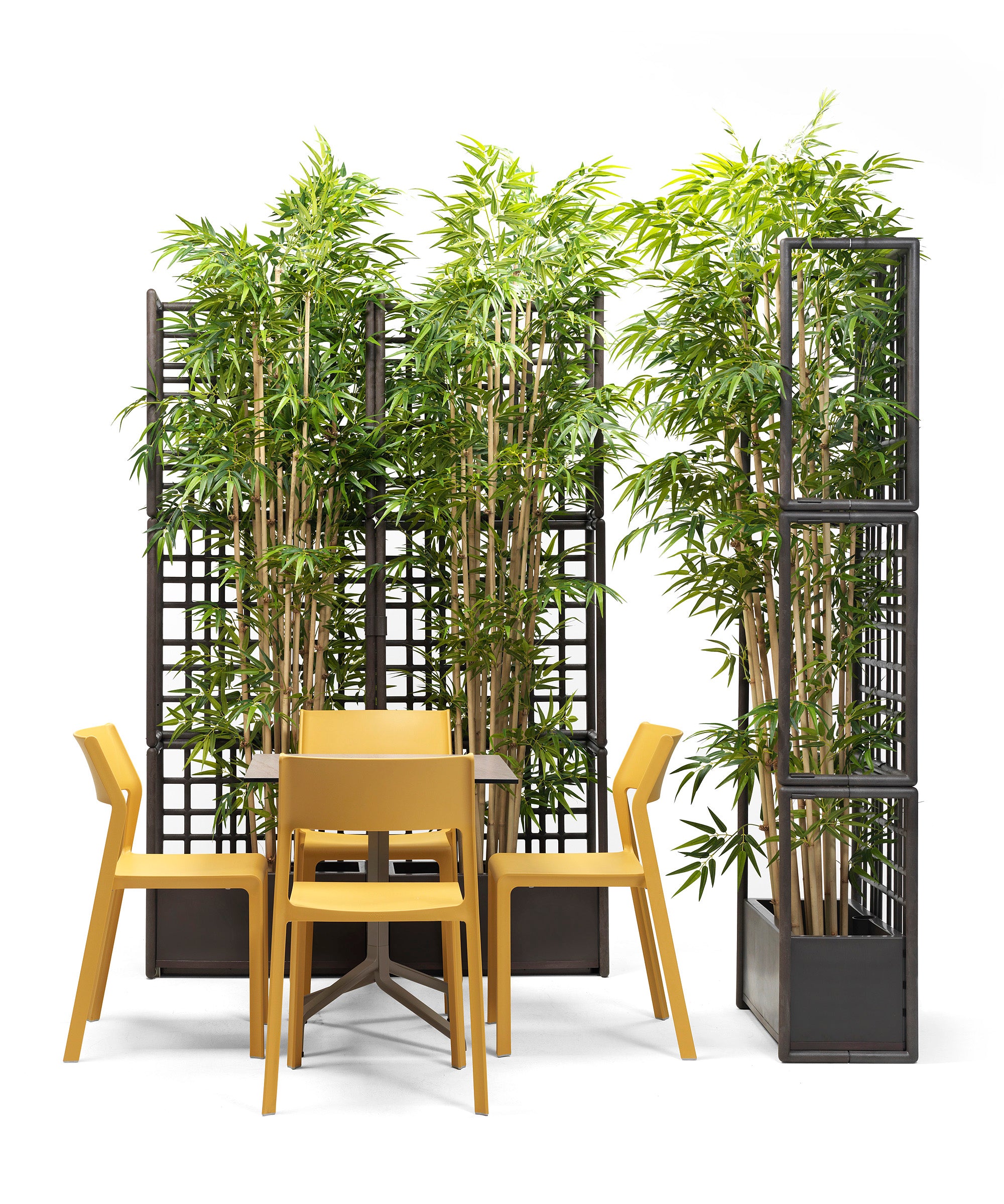 SIPARIO Earthy Brown Outdoor Modular System with Planter