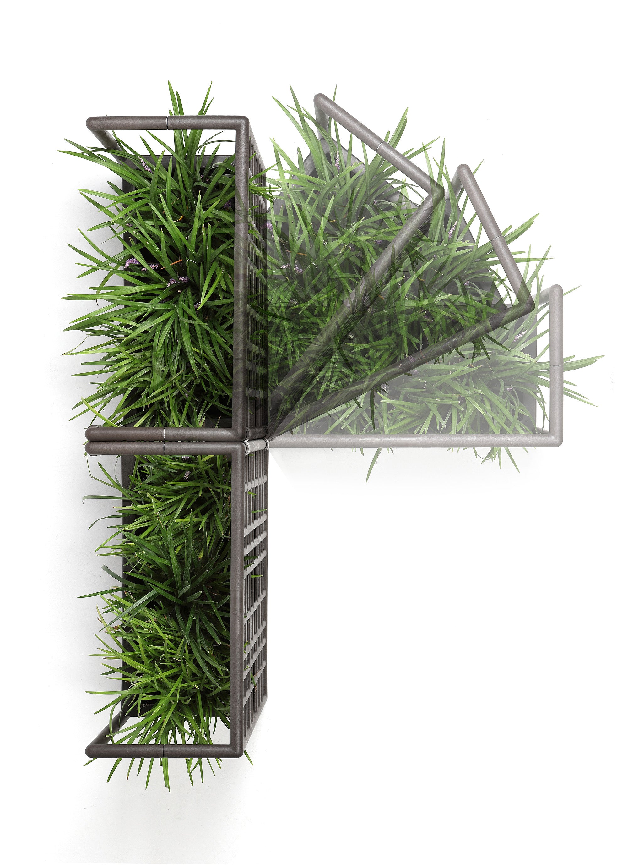 SIPARIO Earthy Brown Outdoor Modular System with Planter
