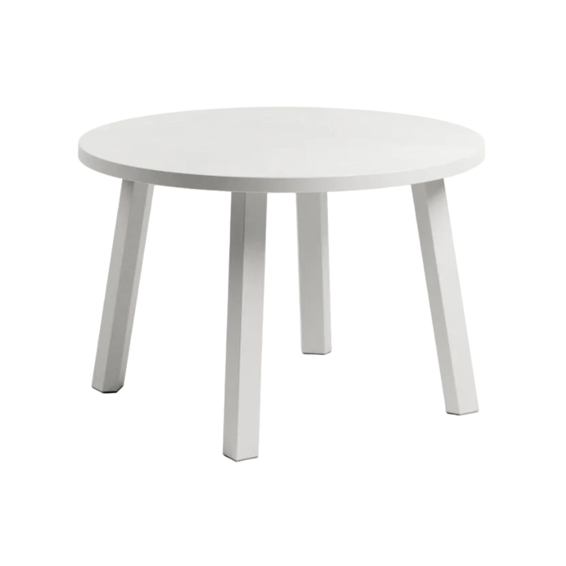 MAXIMO Round Outdoor Side Table in Chalk