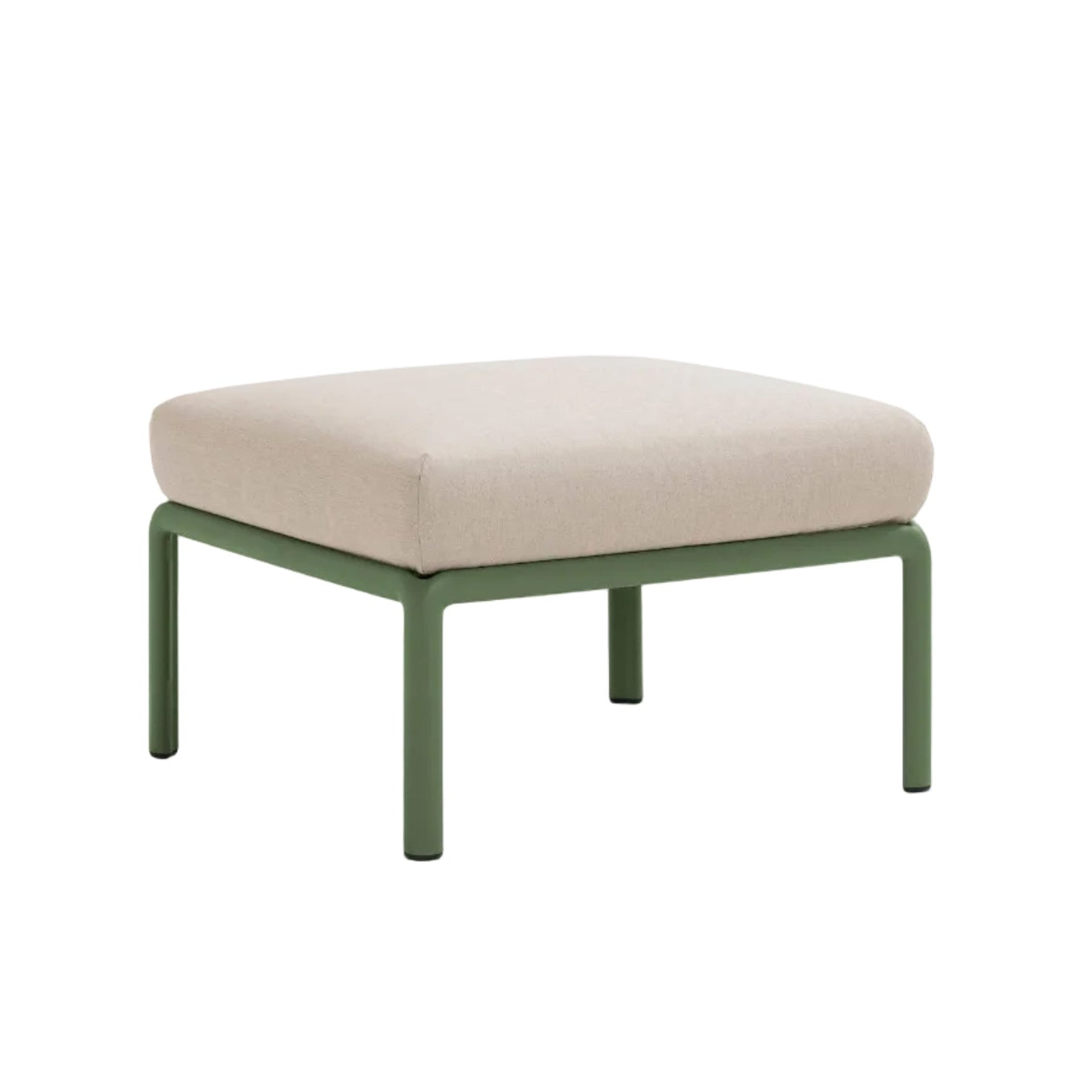 Outdoor Pouf KOMODO – TECH PANAMA beige with green agave base
