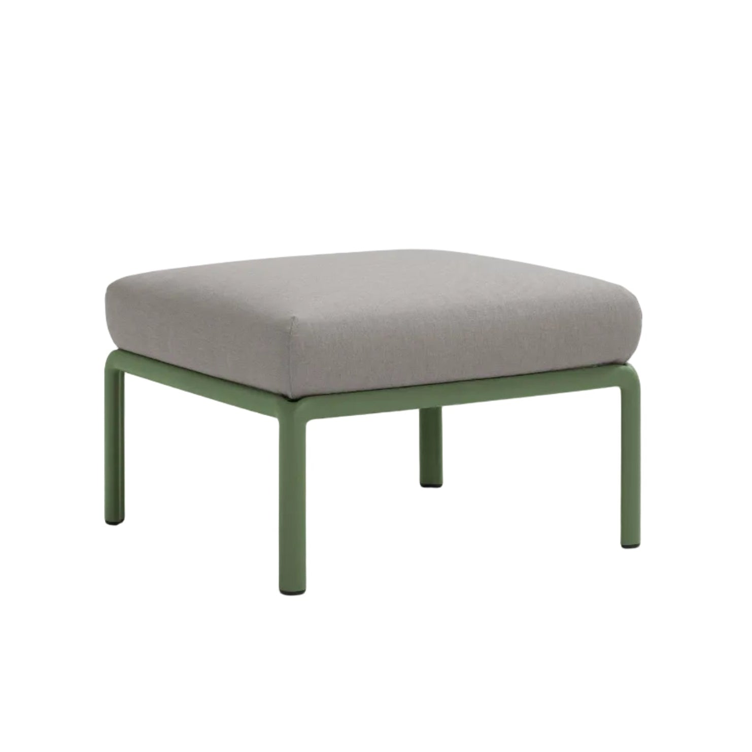 Outdoor Pouf KOMODO gray with green agave base