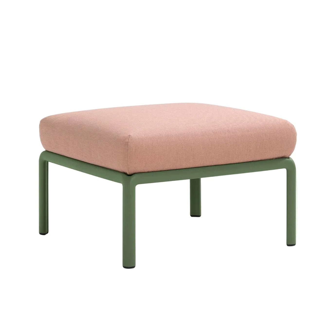 Outdoor Pouf KOMODO Pink with Green Agave Base