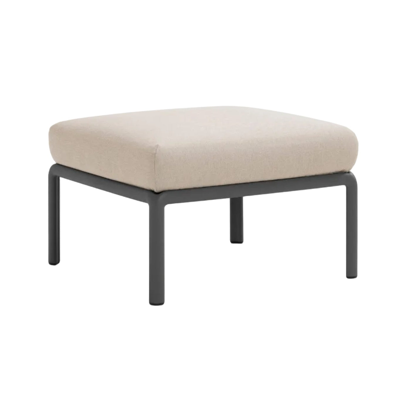 Outdoor Pouf KOMODO – TECH PANAMA beige with anthracite base
