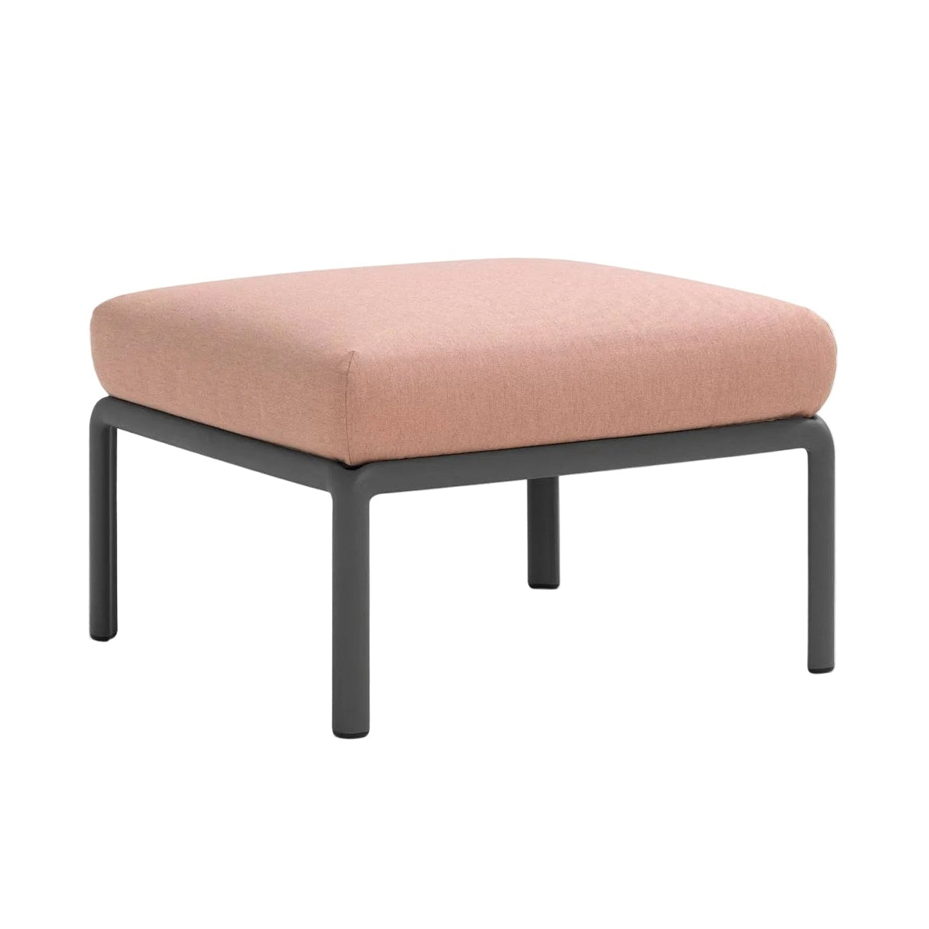 Outdoor Pouf KOMODO Pink with Anthracite Base