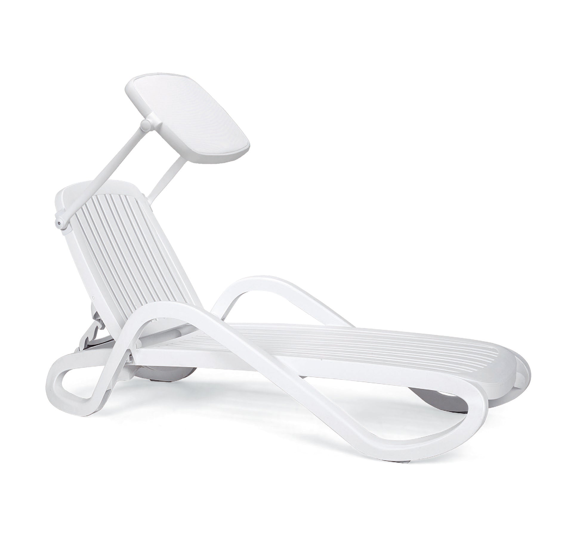 EDEN White Outdoor Lounger