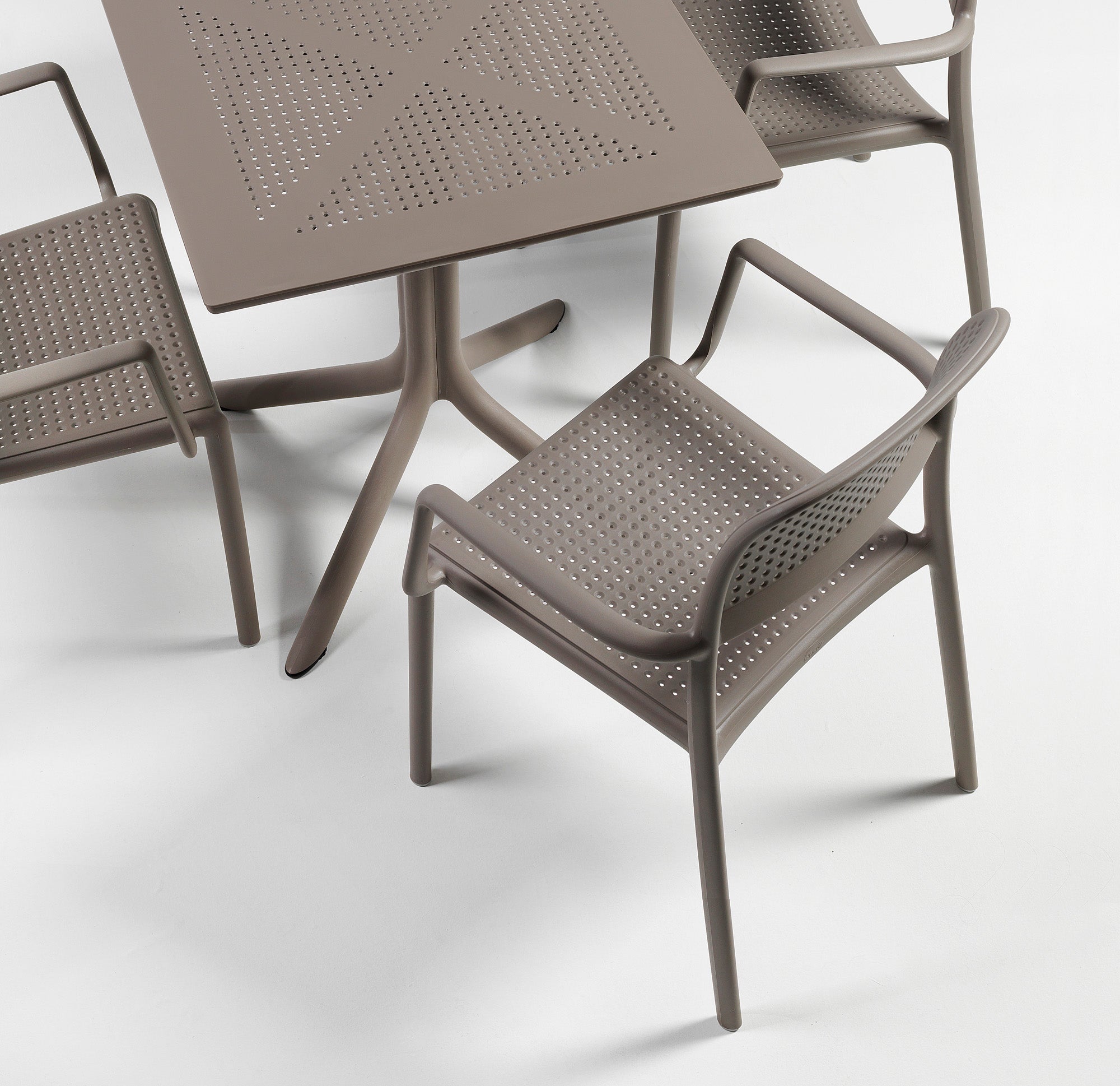 Square Outdoor Table CLIP Agave Green