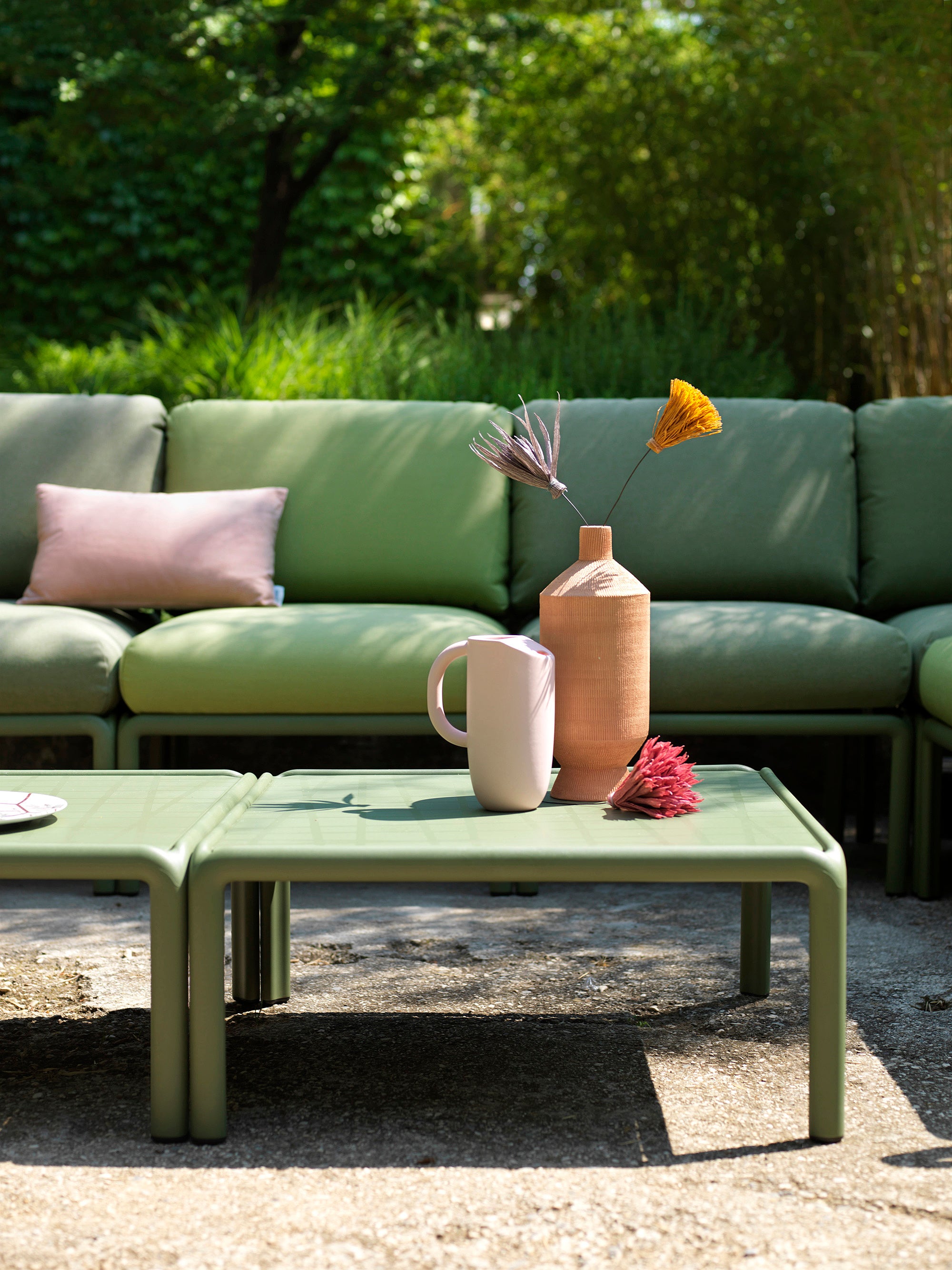 Square Outdoor Coffee Table KOMODO White