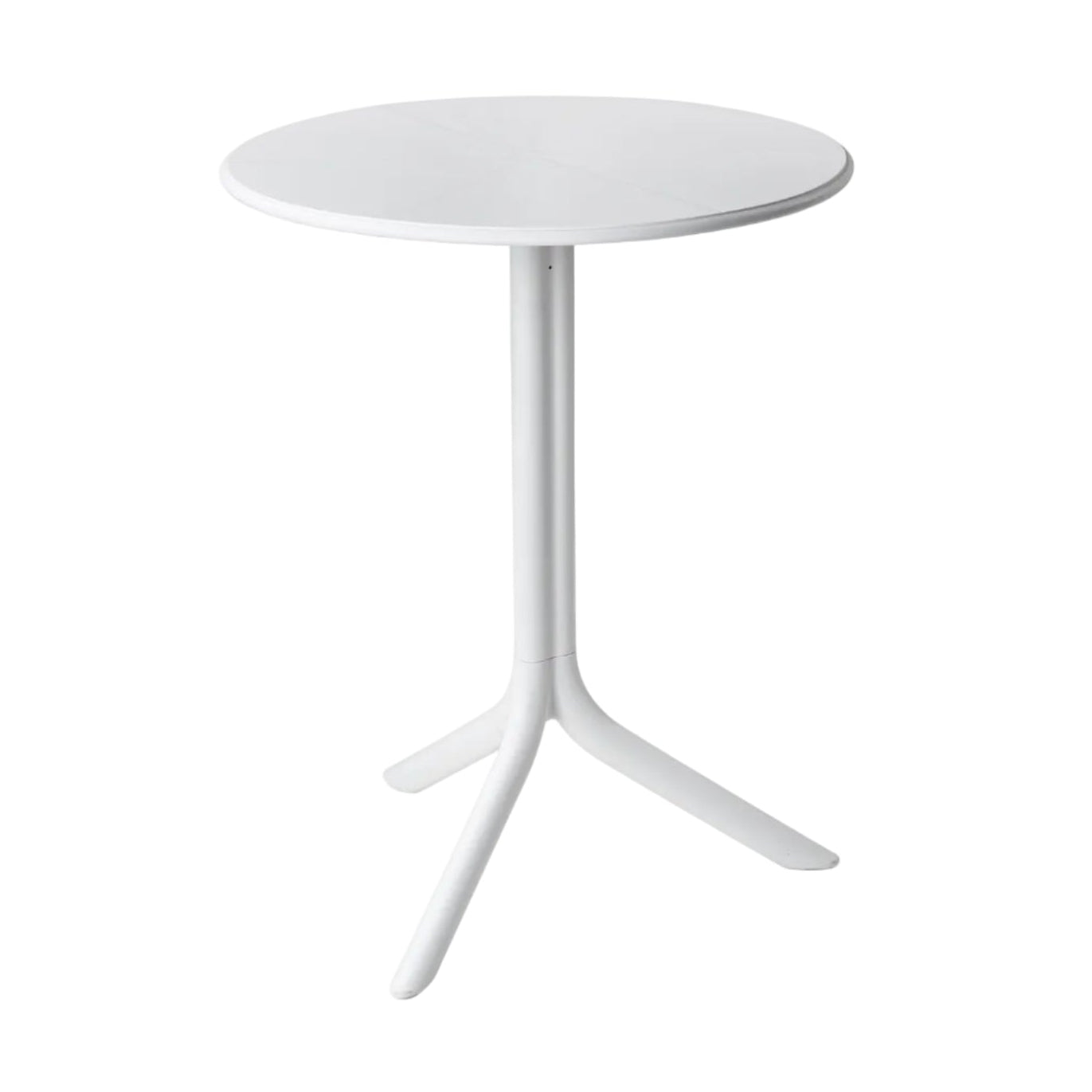 White Round Outdoor Table with Height Adjustment SPRITZ
