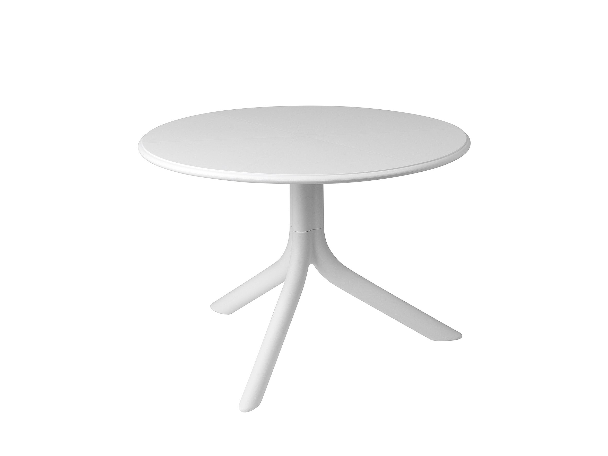 White Round Outdoor Table with Height Adjustment SPRITZ