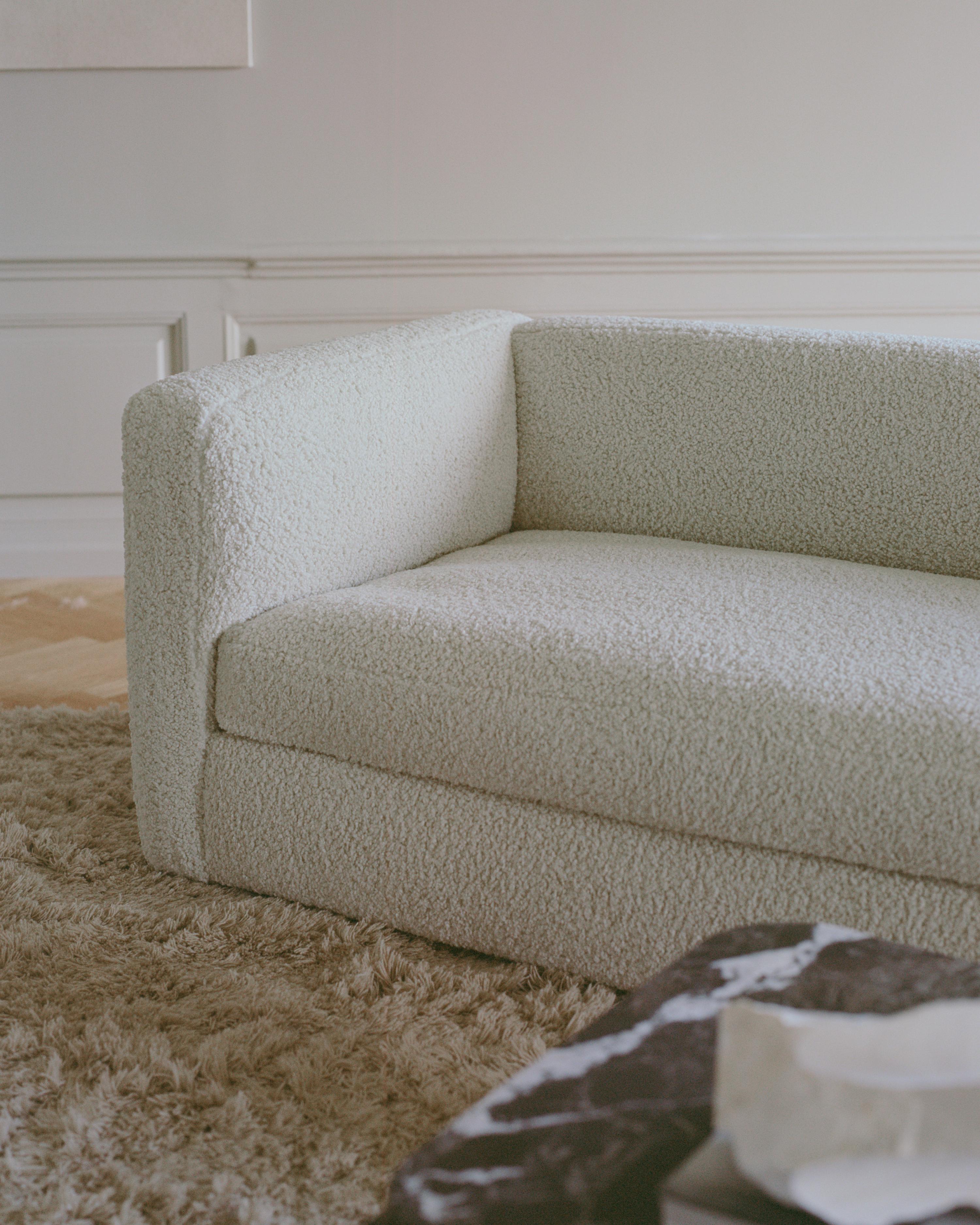 CODA modular sofa - a wide left -handed upholstered element