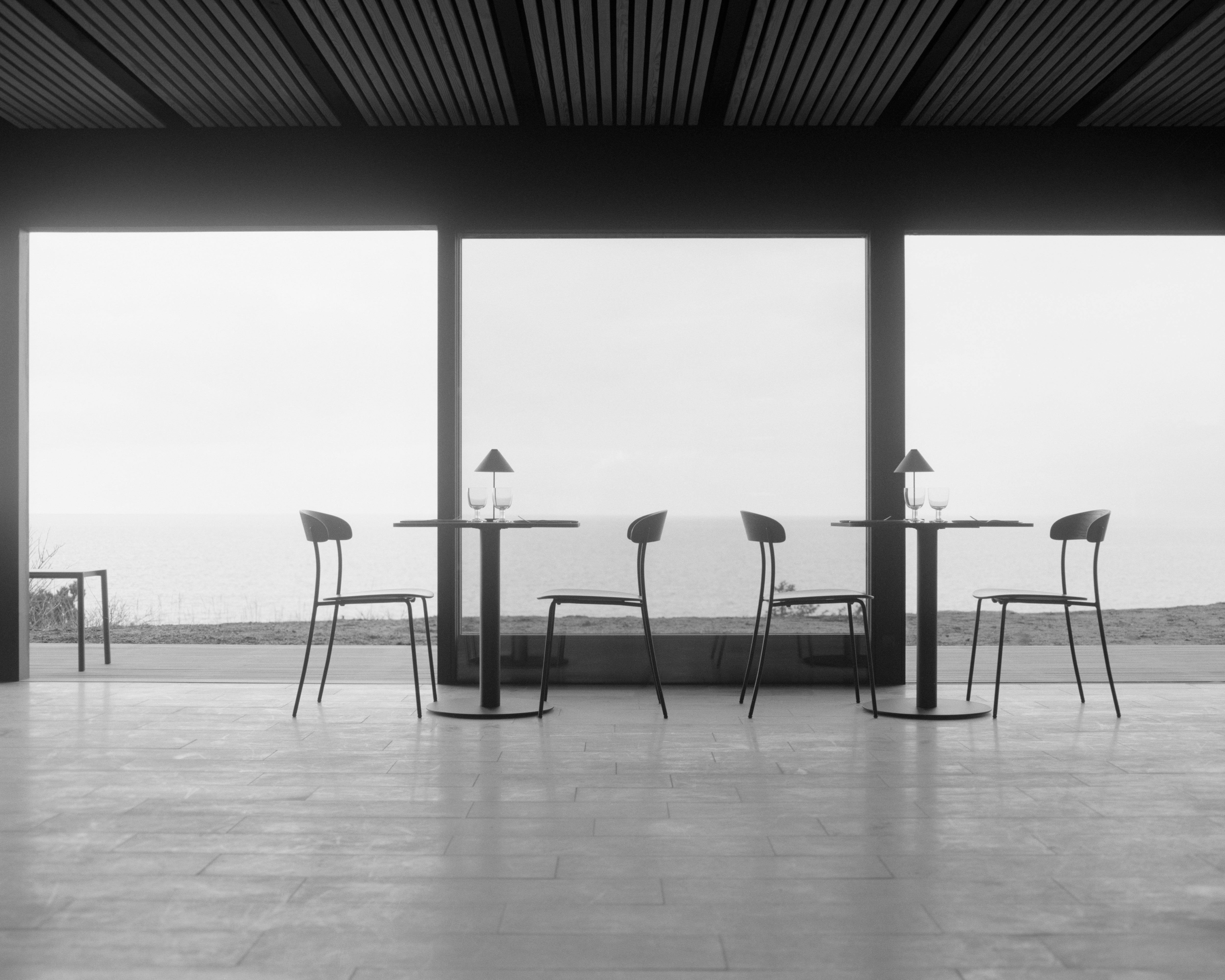 Barhocker FLORENCE schwarzer Marmor mit schwarzem Fuß