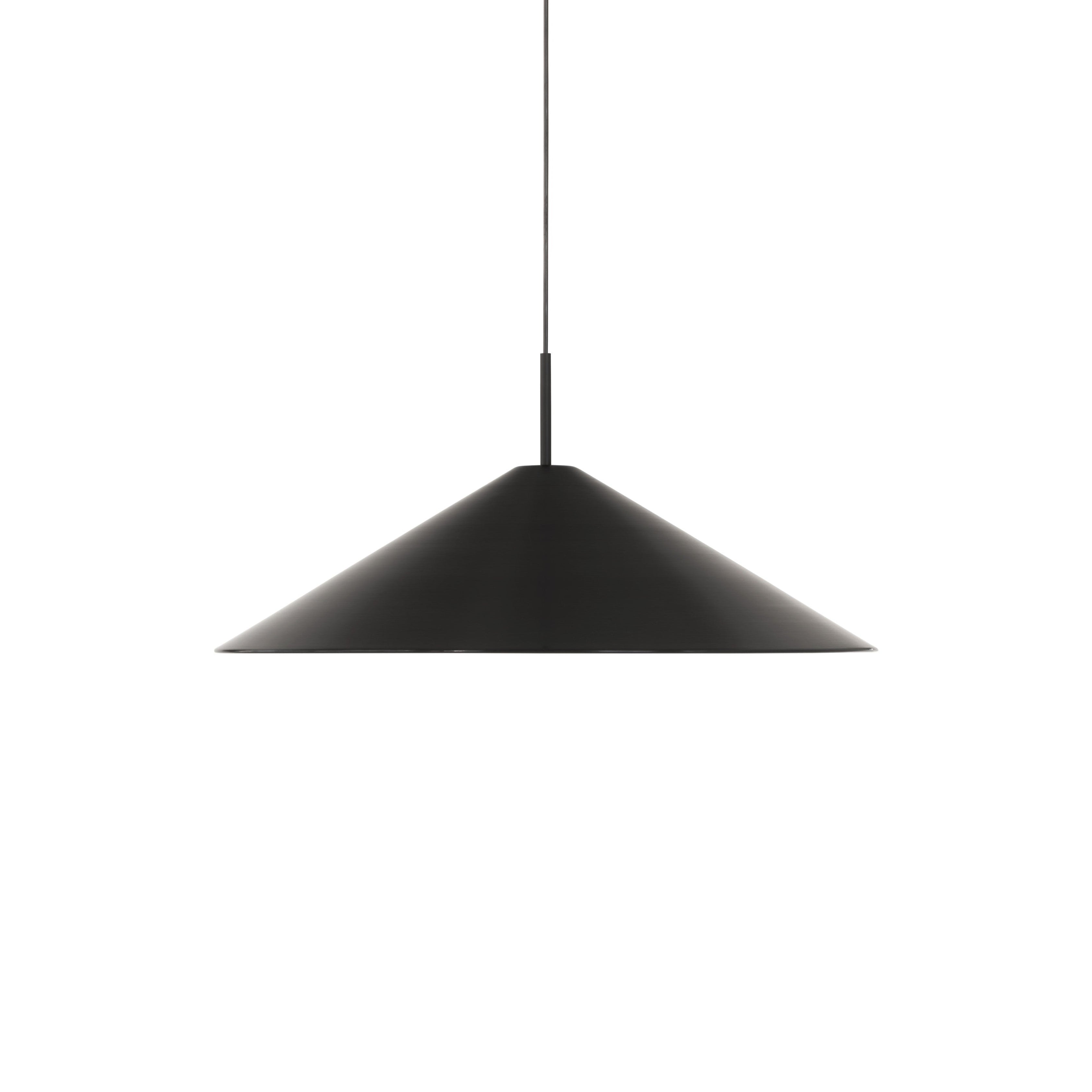 Black brolly hanging lamp
