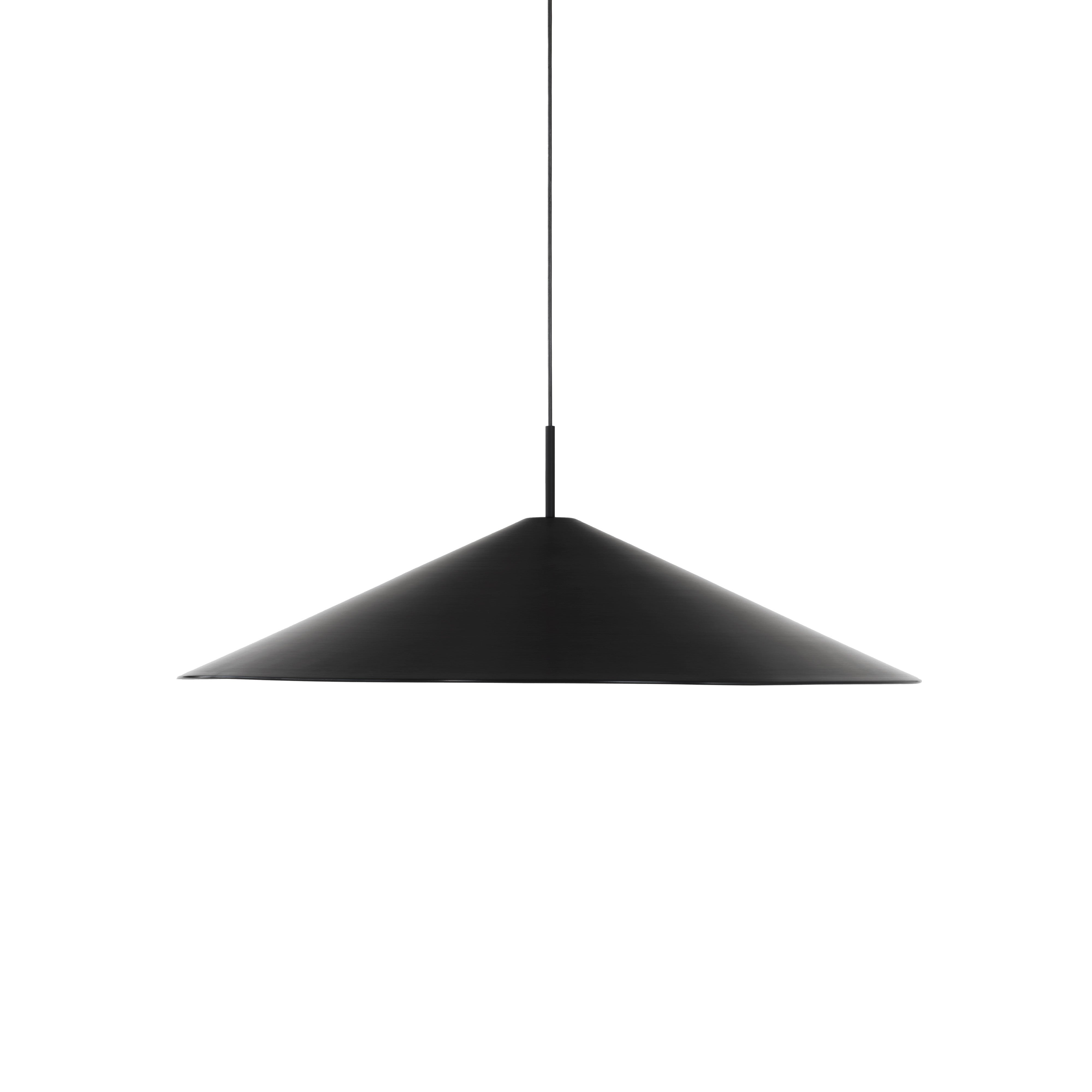 Black brolly hanging lamp