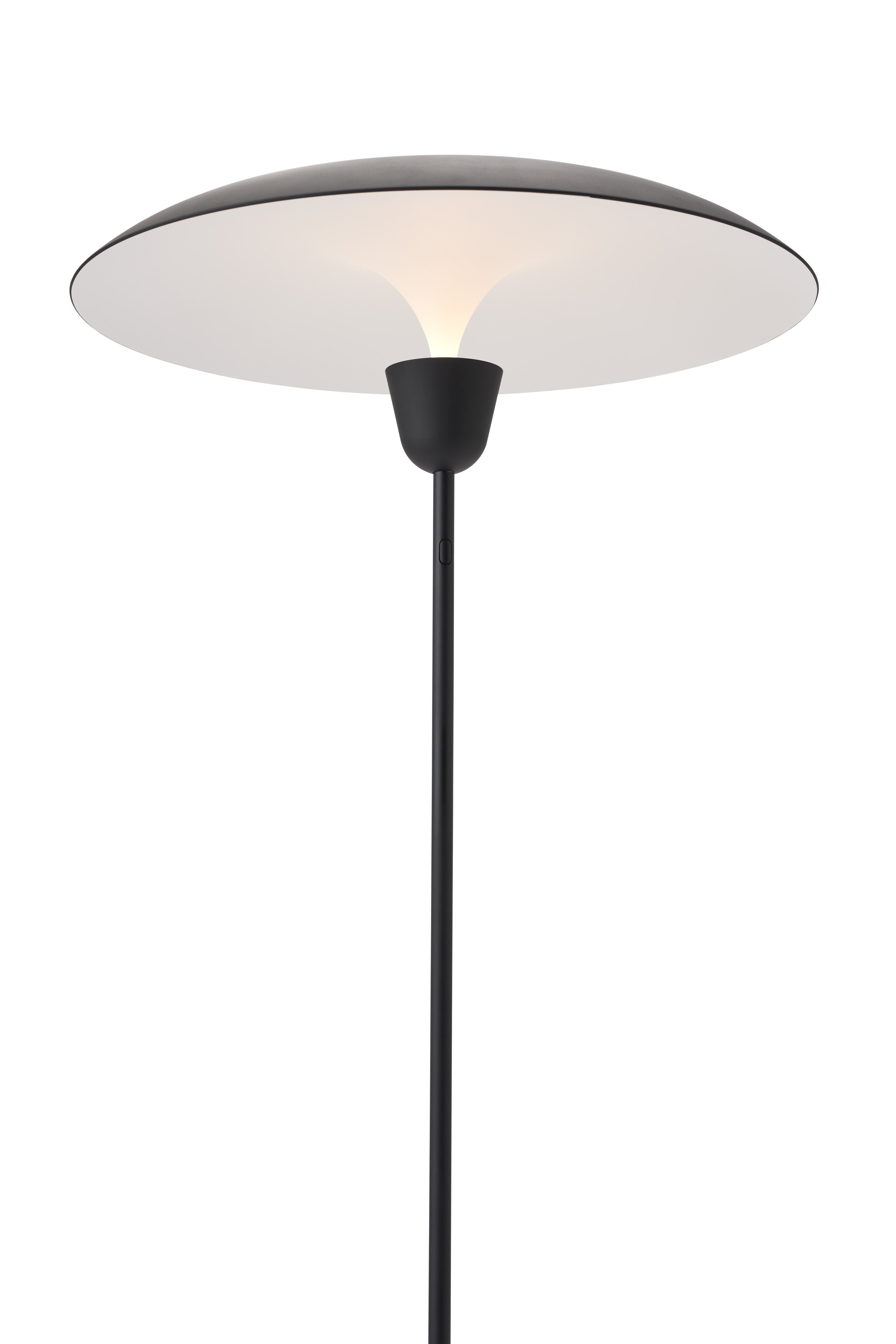 KANTARELL Floor Lamp in Black with White Finish