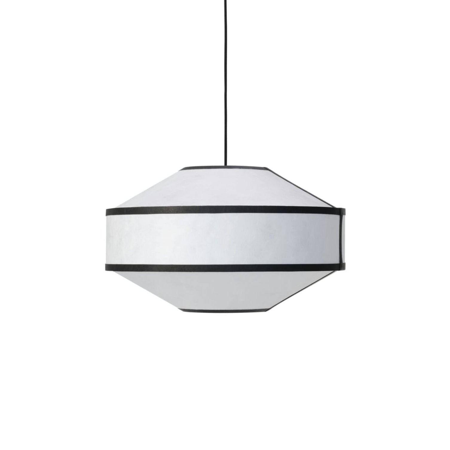 Lampa wisząca KITE biały z czarnym