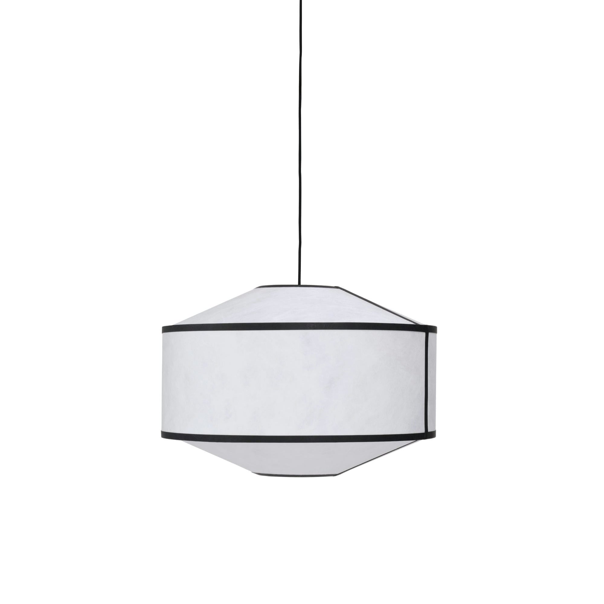 Lampa wisząca KITE biały z czarnym