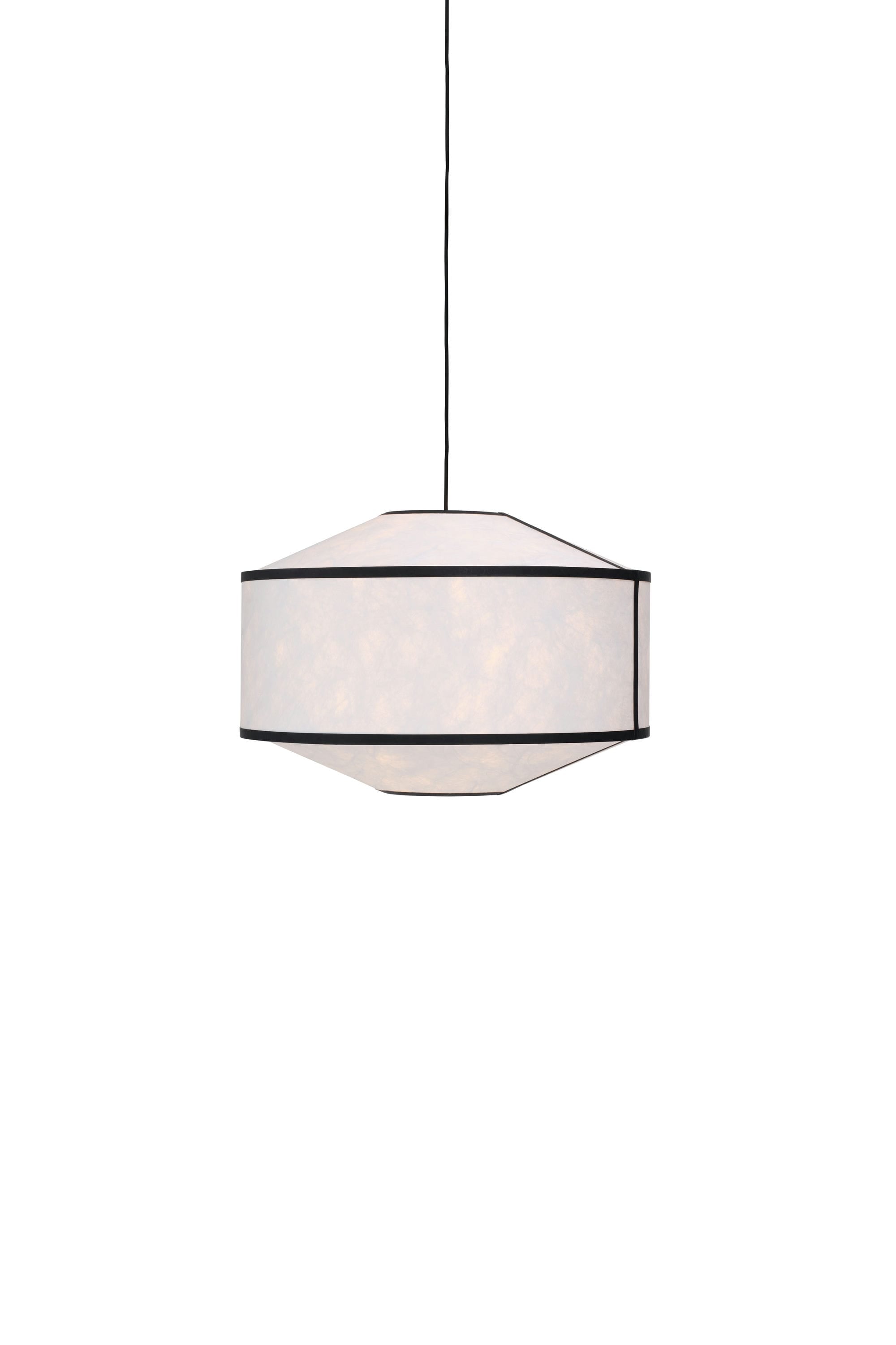 Lampa wisząca KITE biały z czarnym