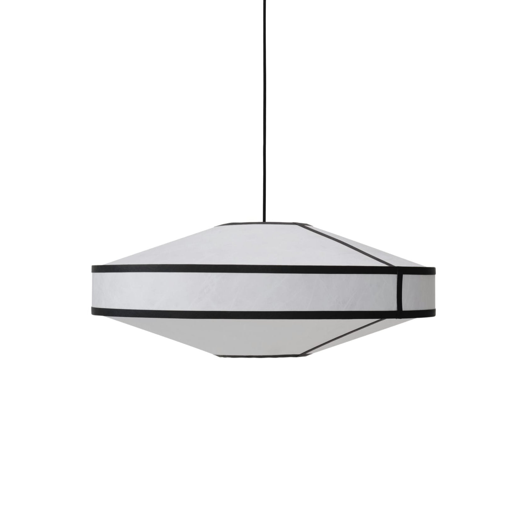 Lampa wisząca KITE biały z czarnym