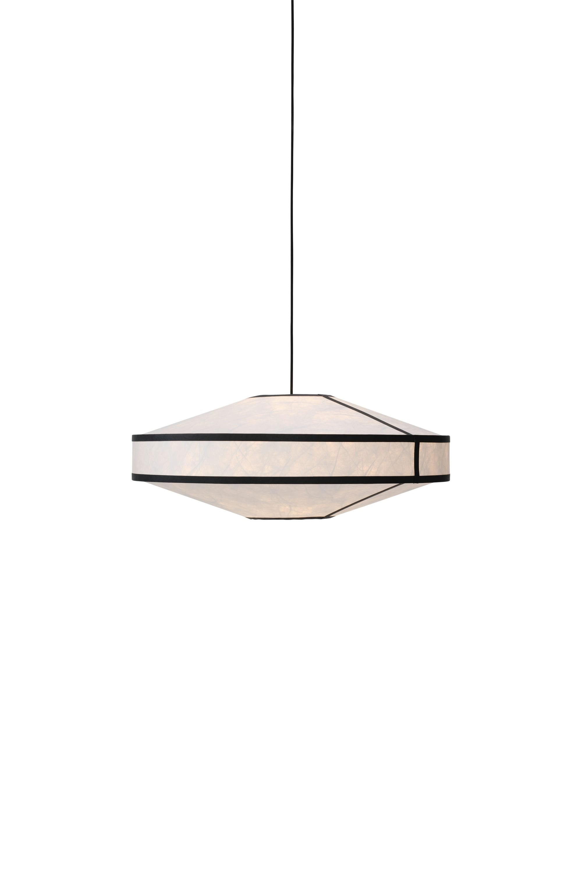 Lampa wisząca KITE biały z czarnym
