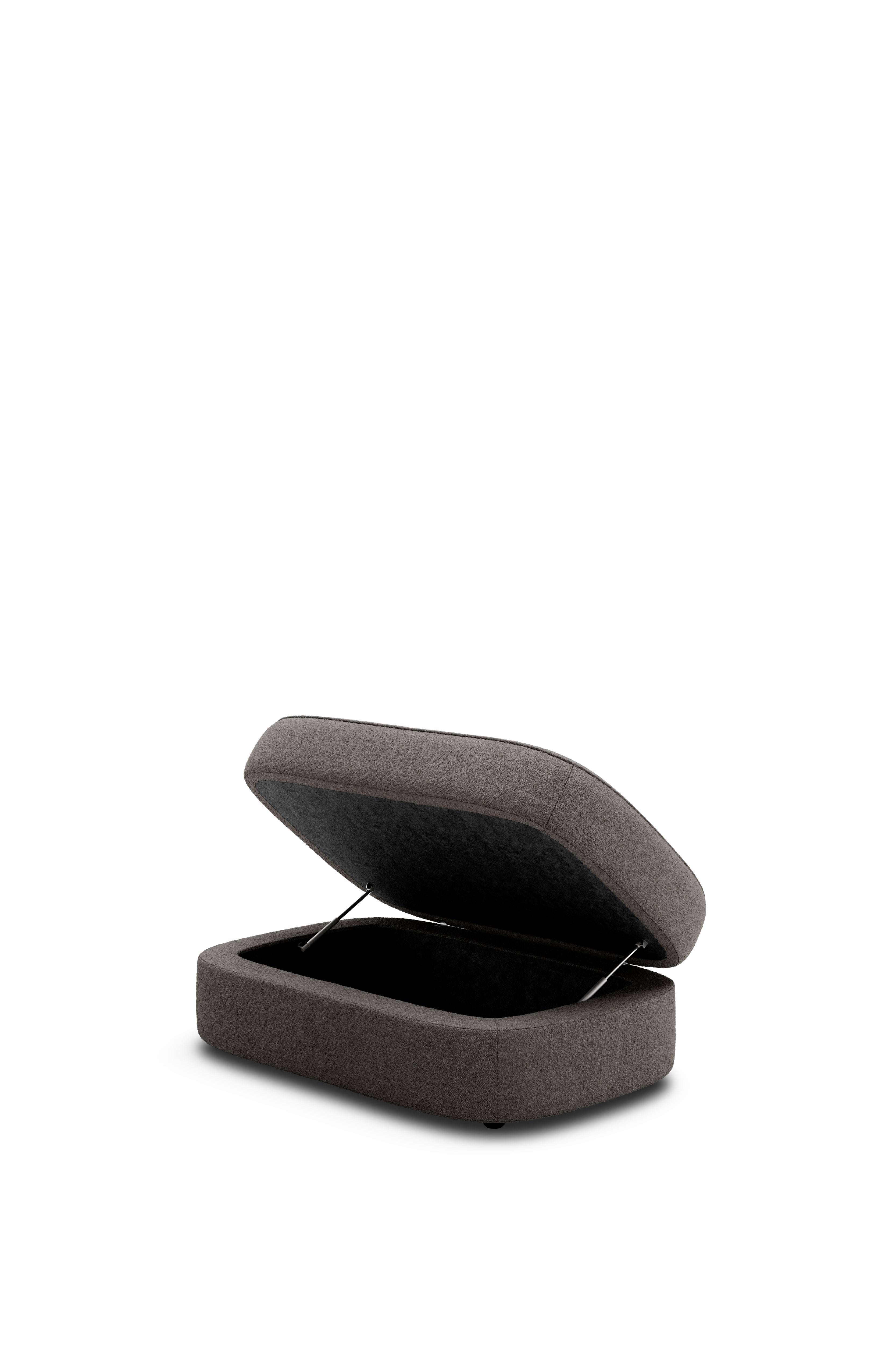 Puff Covent Nevotex Barnum Dark Taupe 10 dunkelgrau