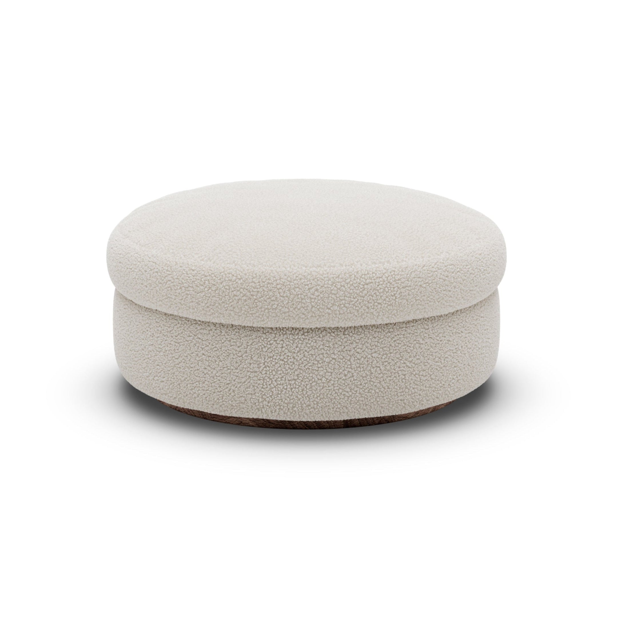 Round pouf upholstered coda
