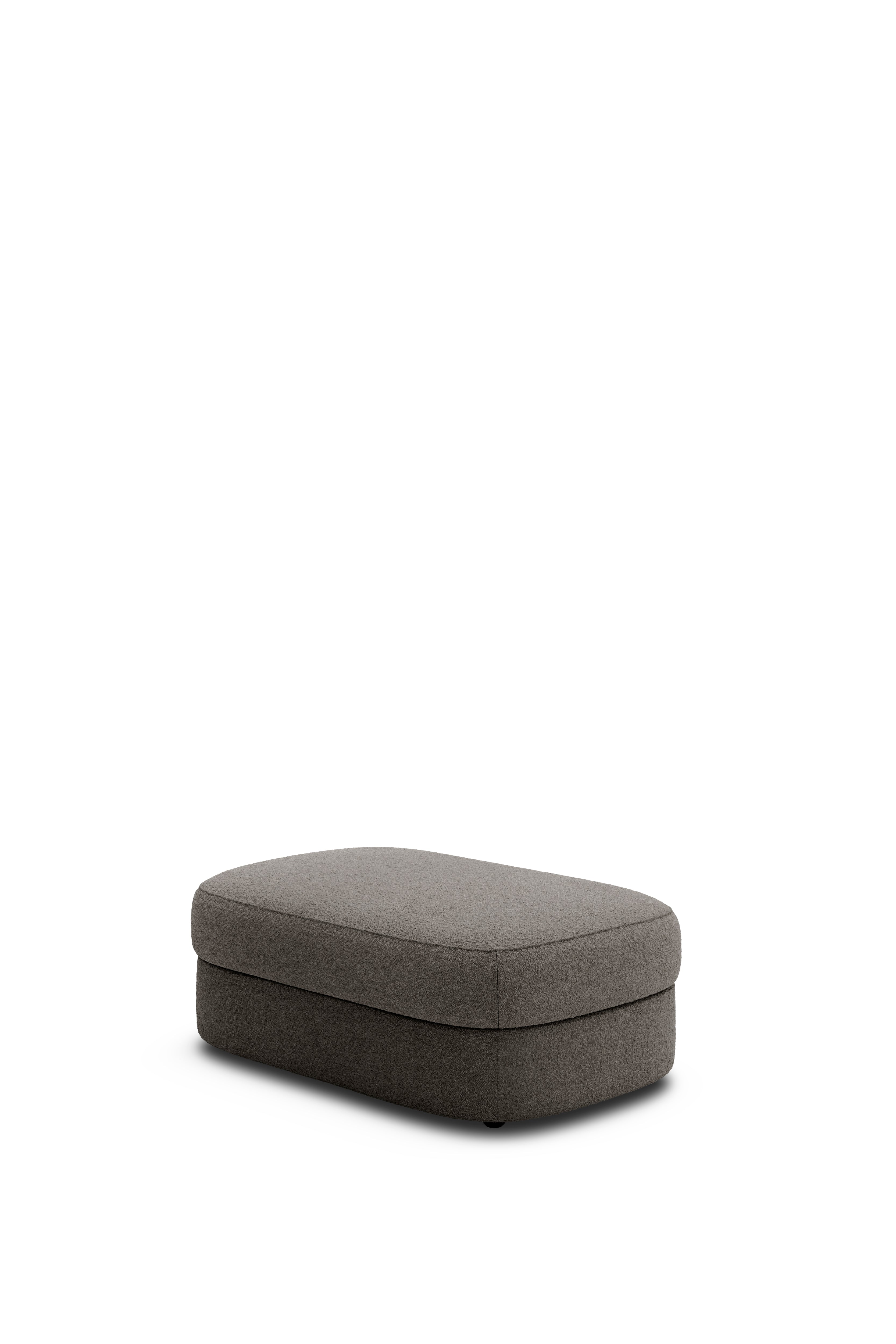 Puff Covent Nevotex Barnum Dark Taupe 10 dunkelgrau