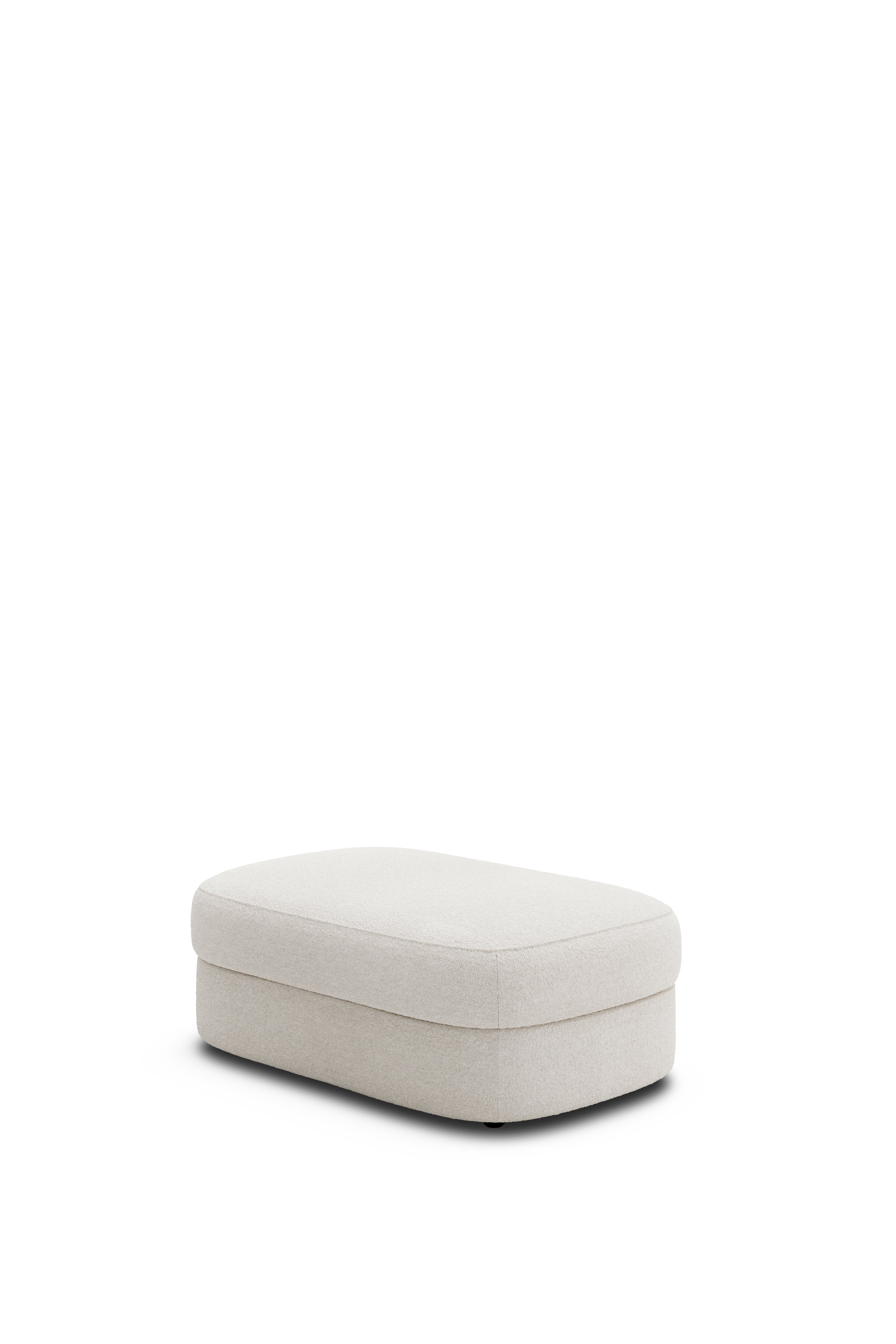 Pouf Covent Nevotex Barnum Lana 24 gebrochenes Weiß