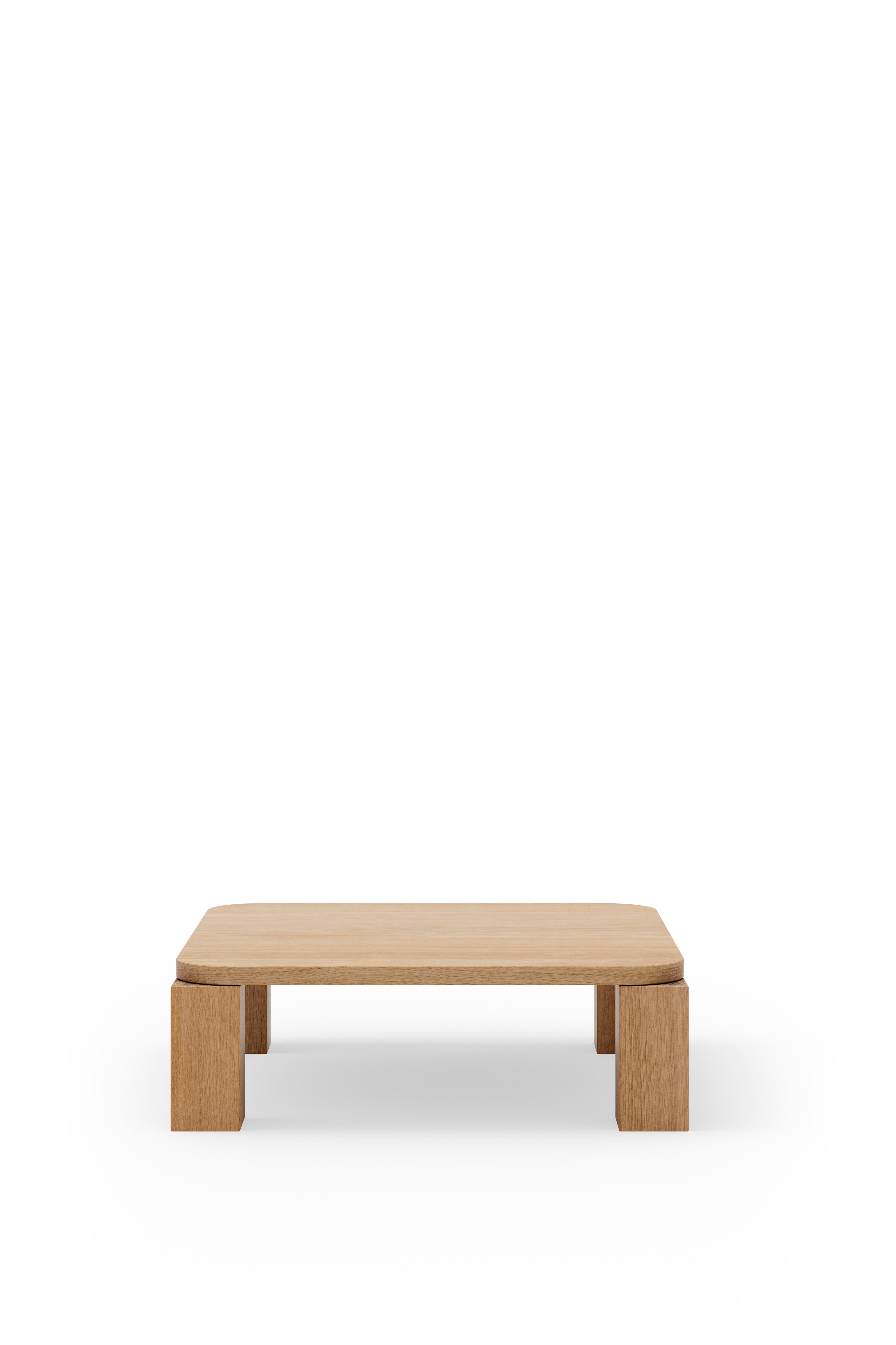 Oak atlas coffee table