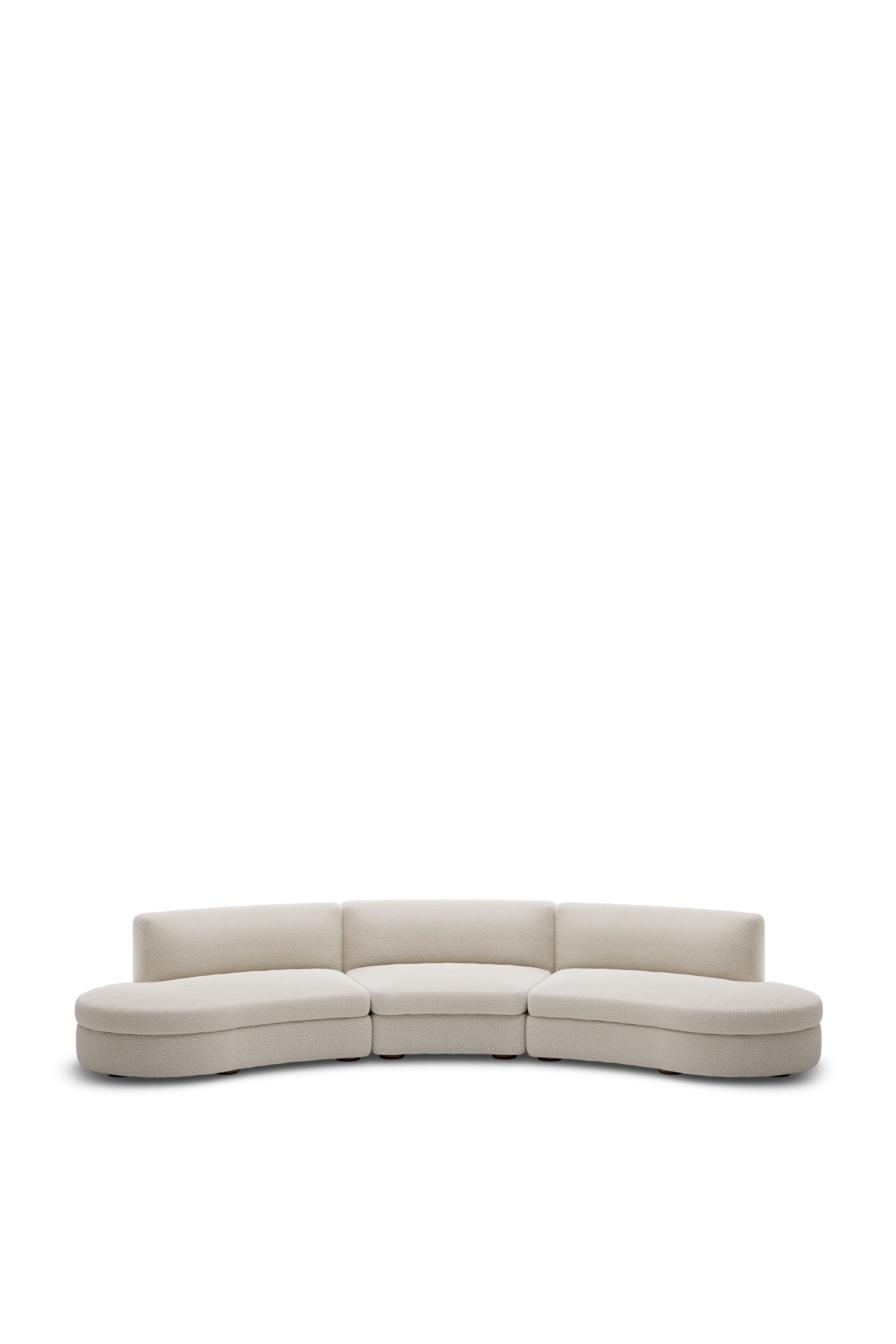 CODA modular sofa - Central Rounded Upholstered