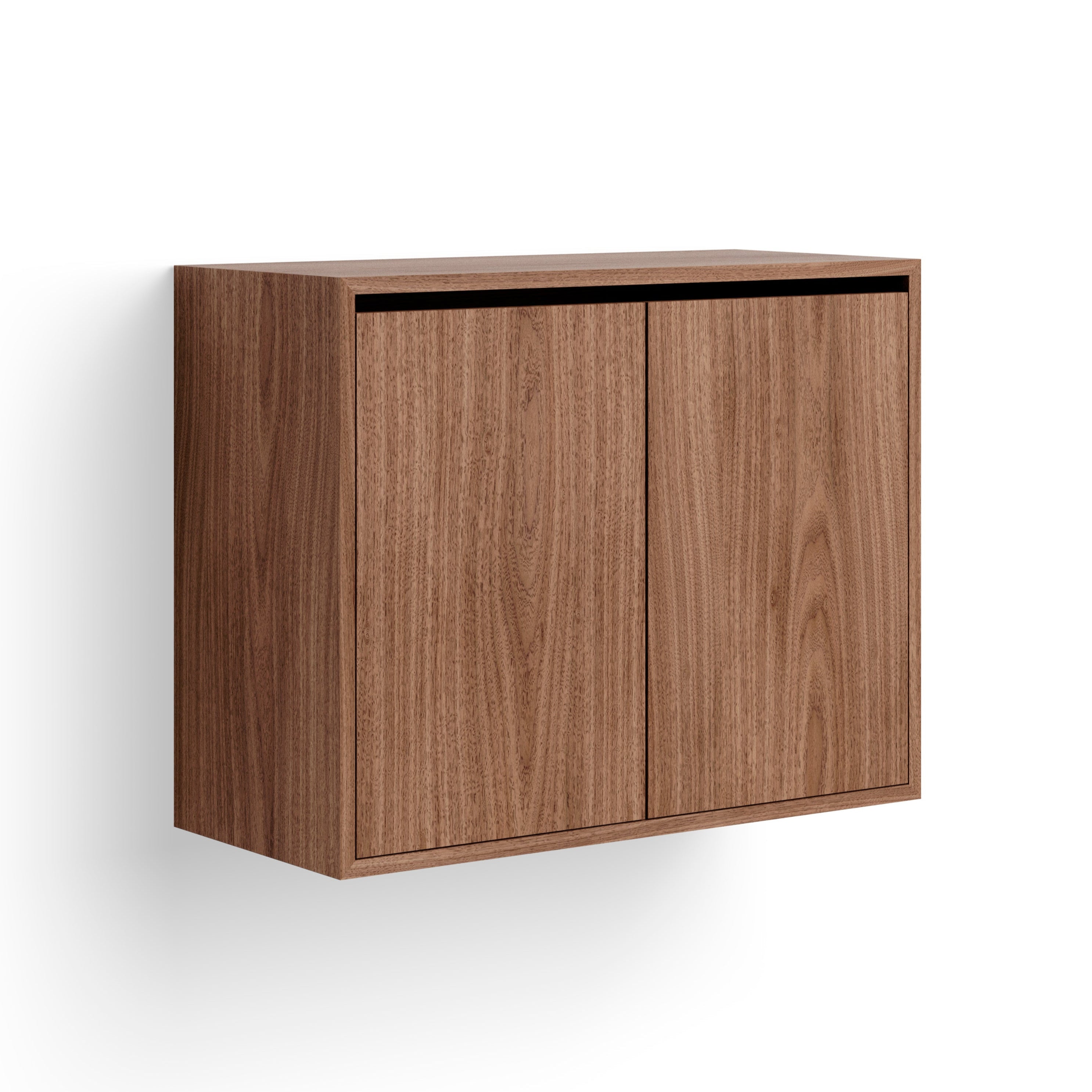 Hanging cabinet with door to New Works Walnut Veneer