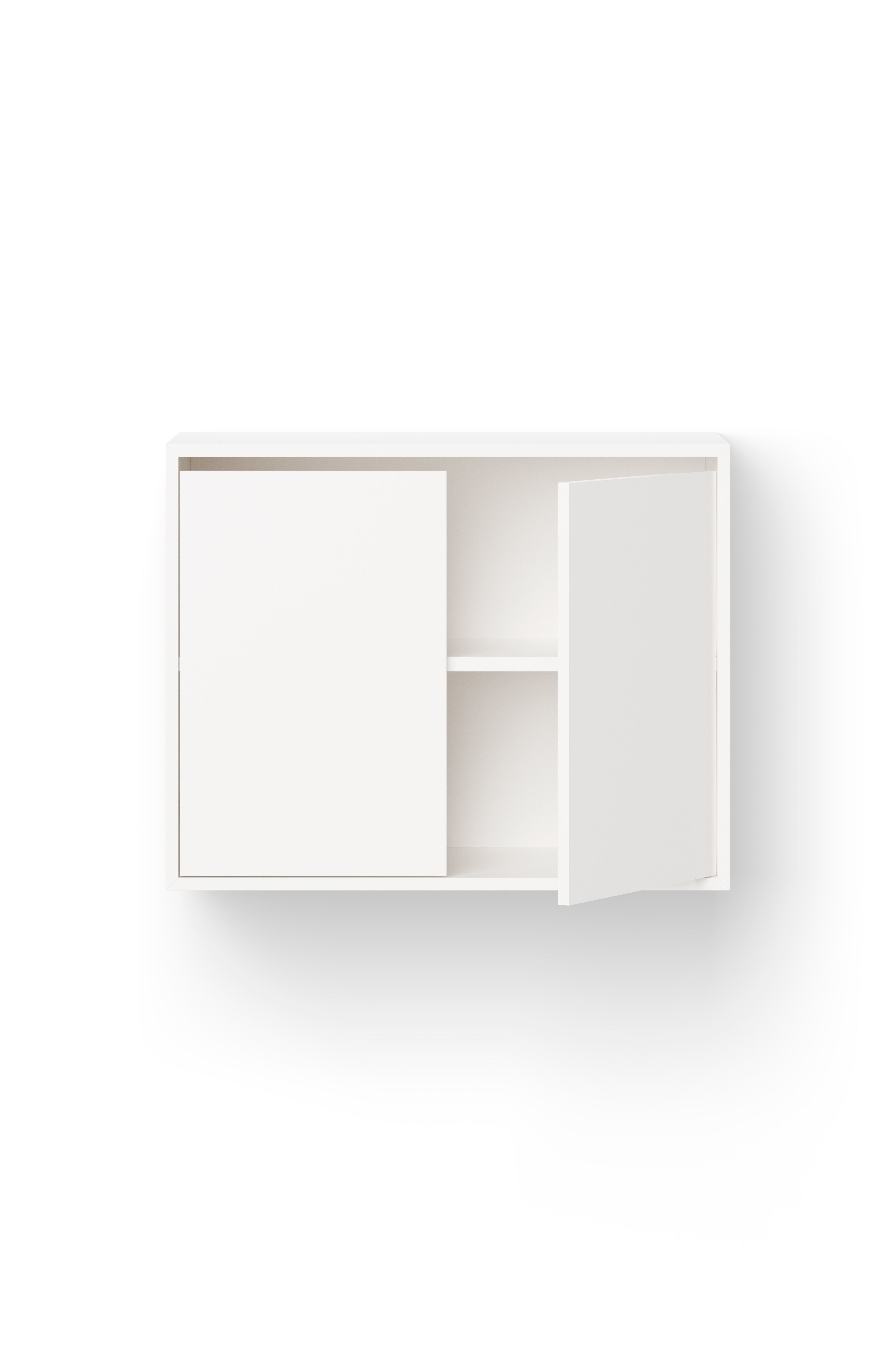 Hanging cabinet with the door of New Works Biały