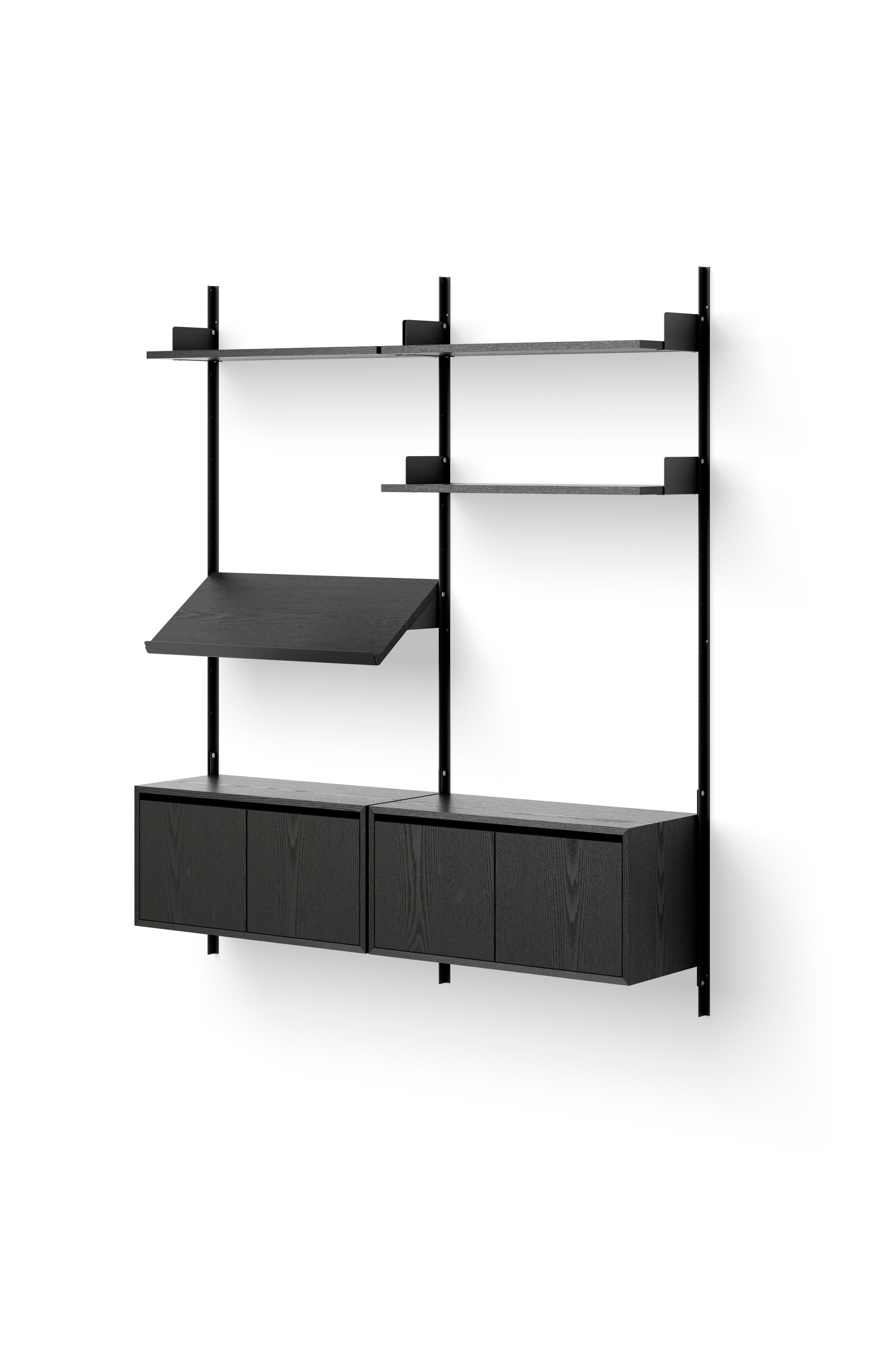 Hängeschrank mit neuen Arbeitstür schwarzen Aschefurnier