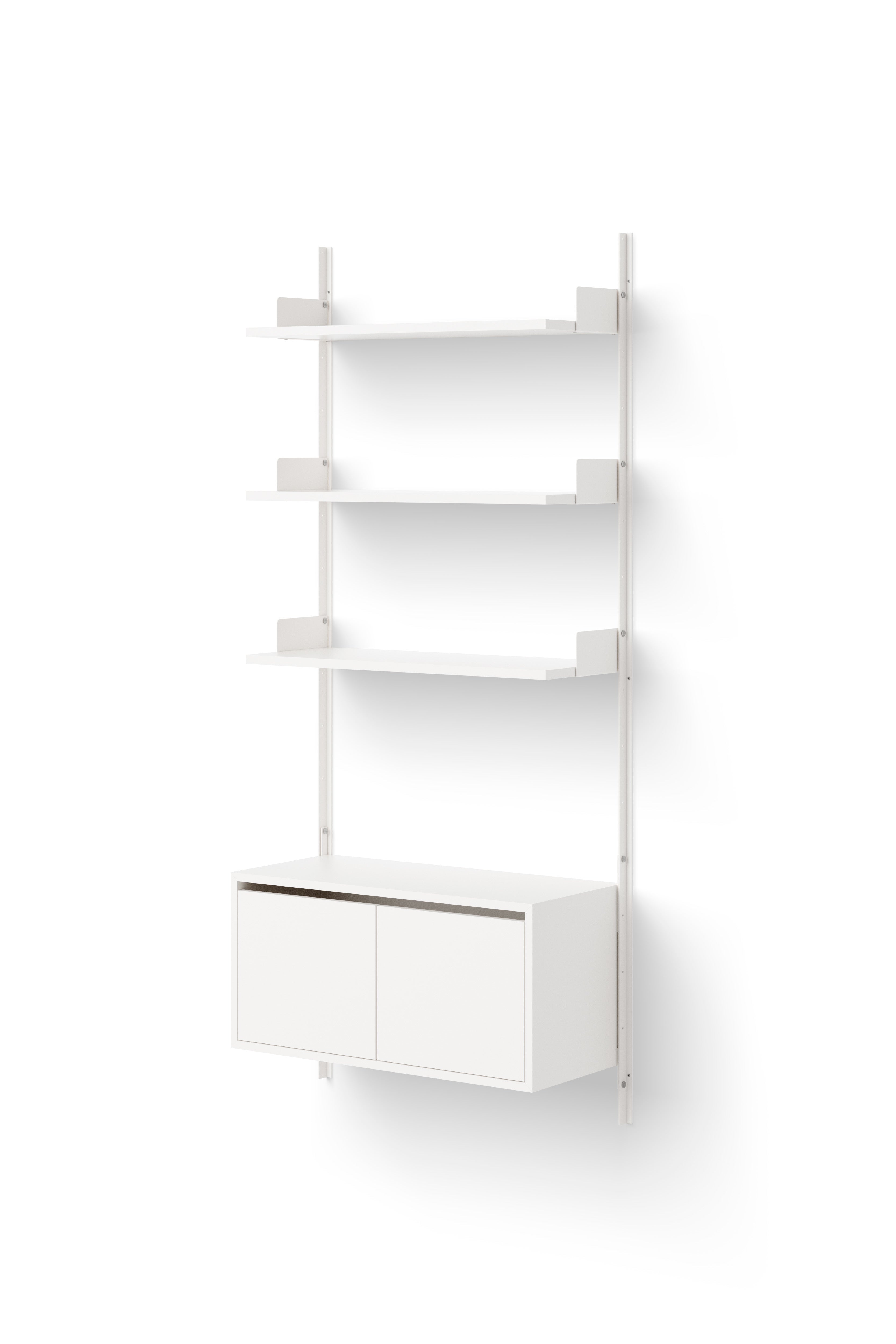 Hanging cabinet with the door of New Works Biały