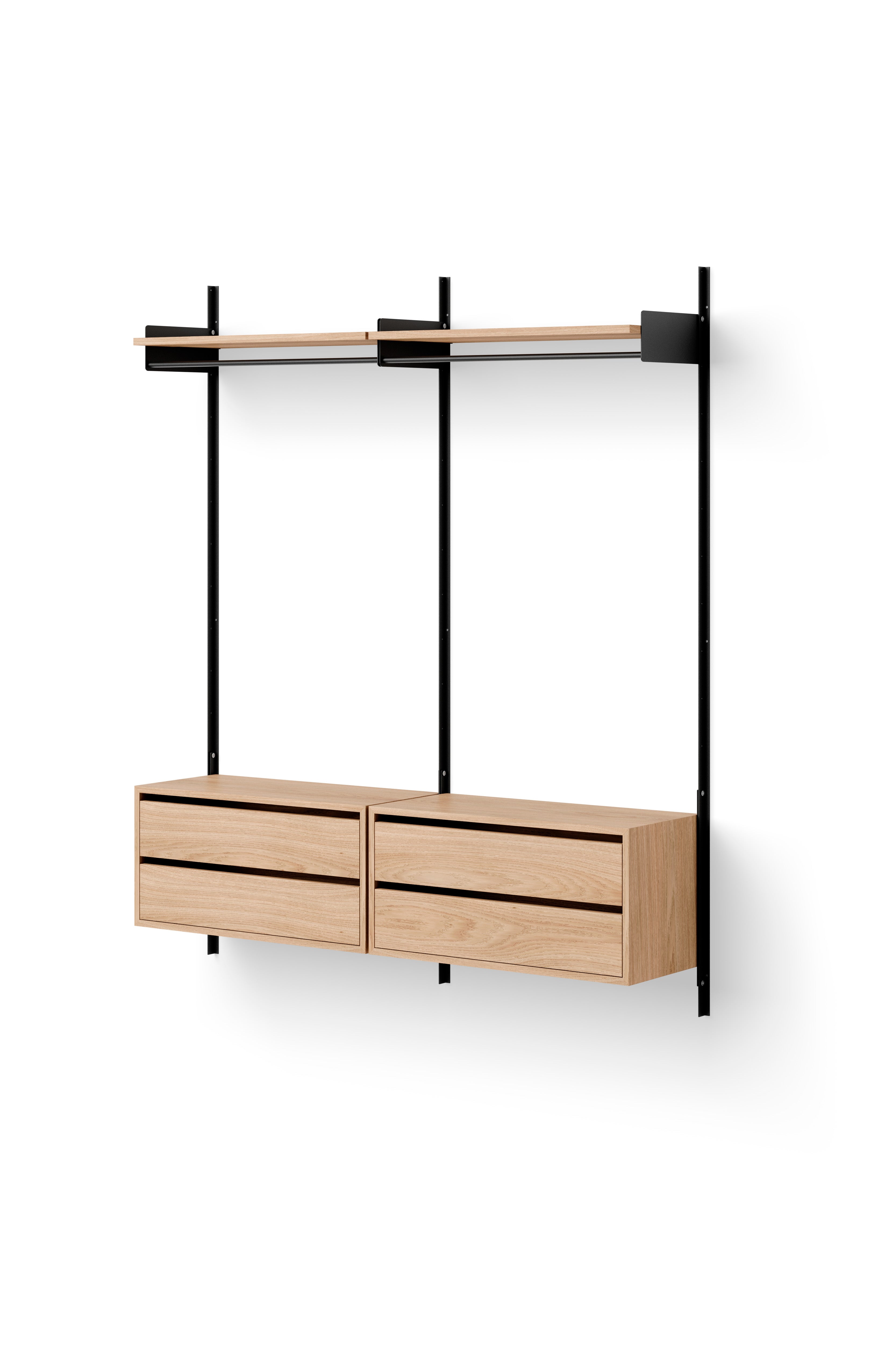 Hängeschrank mit Schubladen neue Werke Eichenfurnier