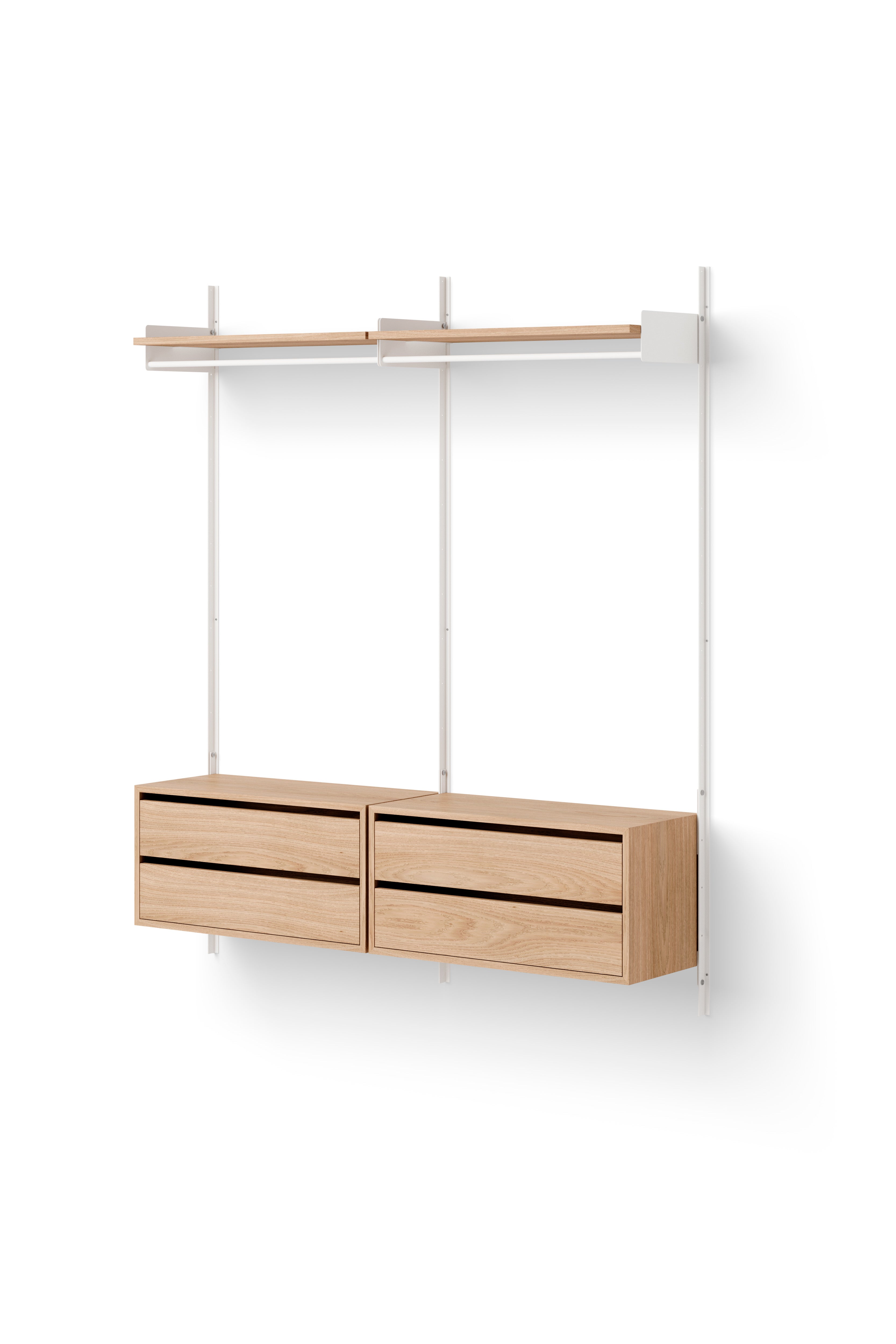 Hängeschrank mit Schubladen neue Werke Eichenfurnier