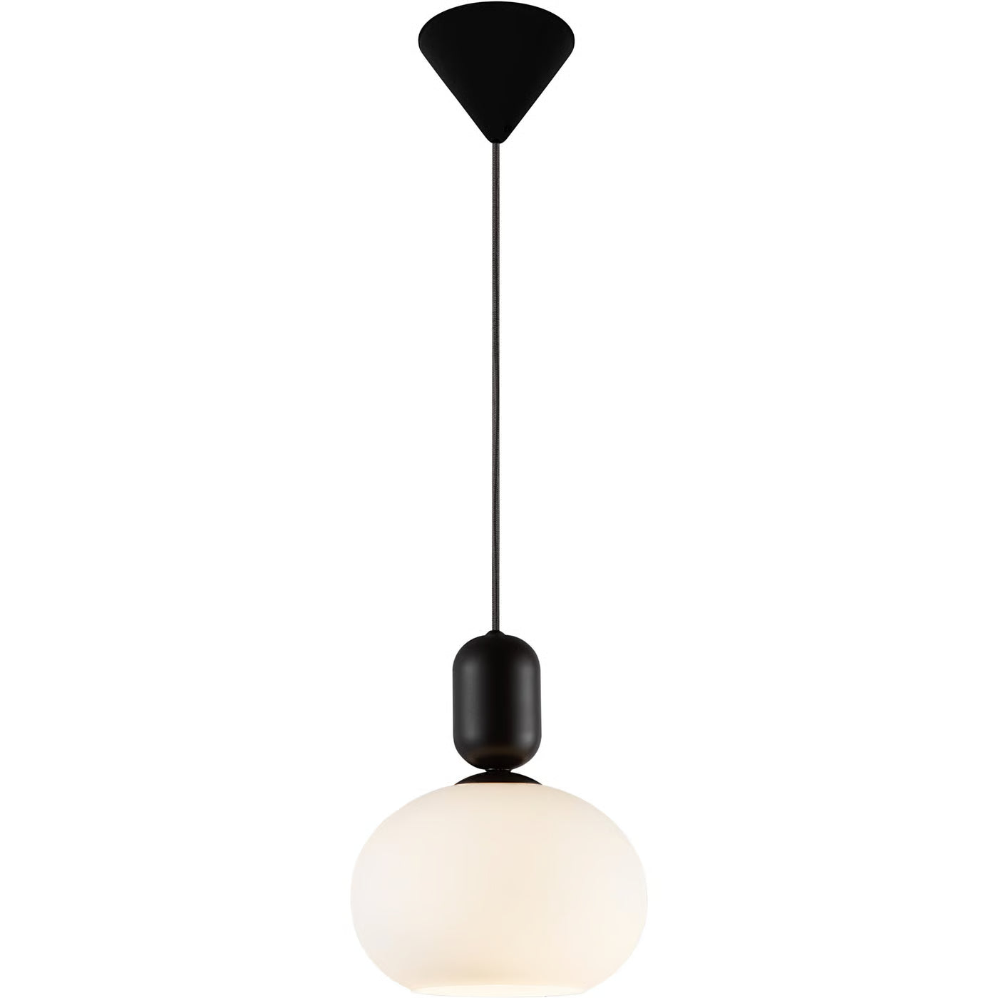 Hanging lamp notti oval black