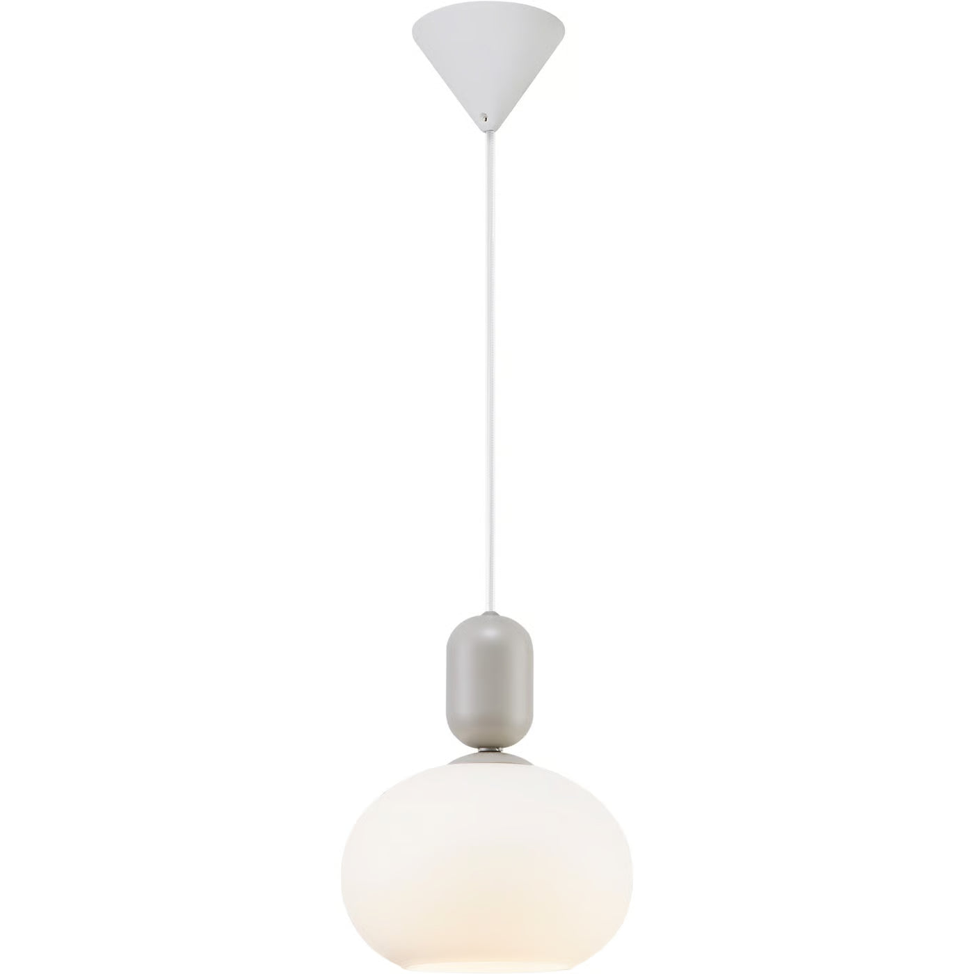 Hanging lamp notti oval gray
