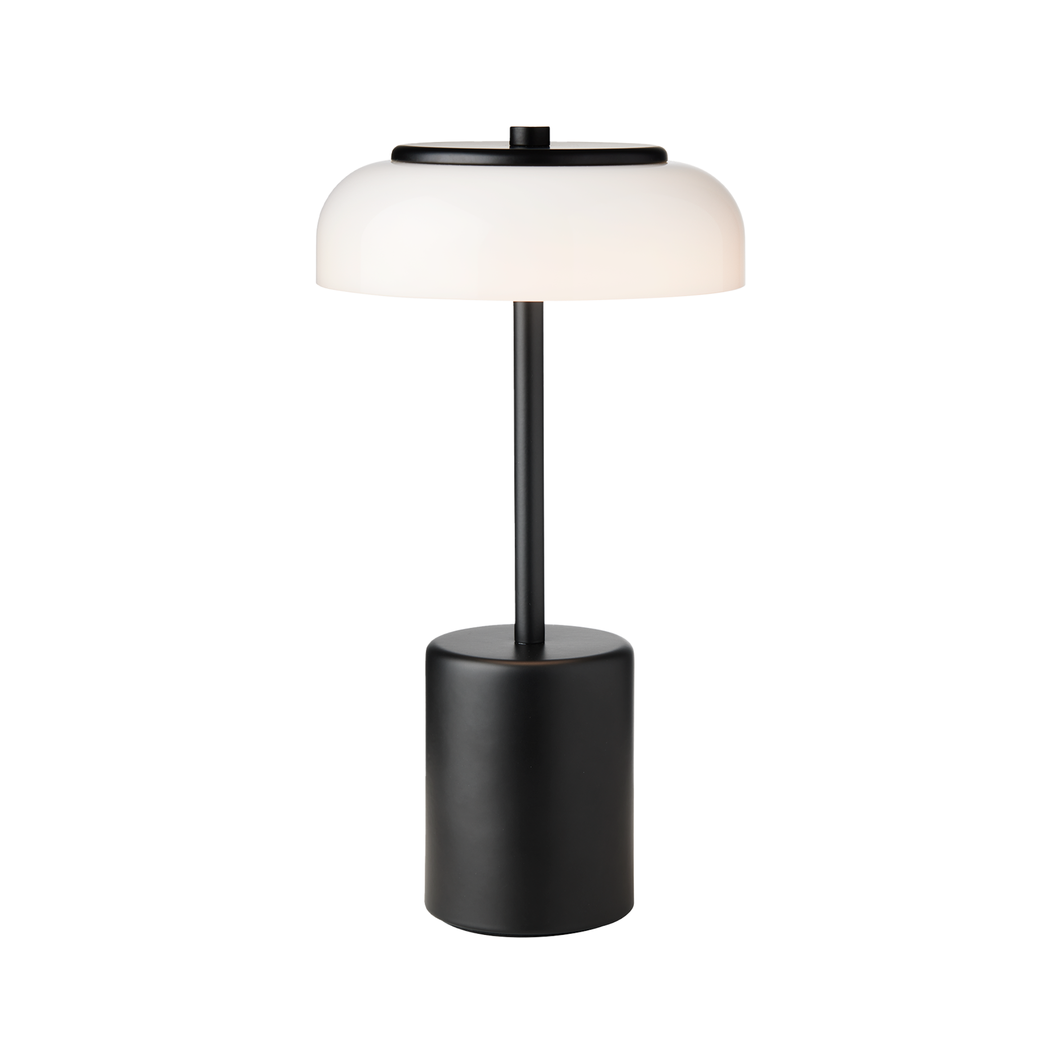 Portable Lamp BLOSSI black with opal glass